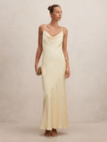 Amery 3D Floral Satin Maxi