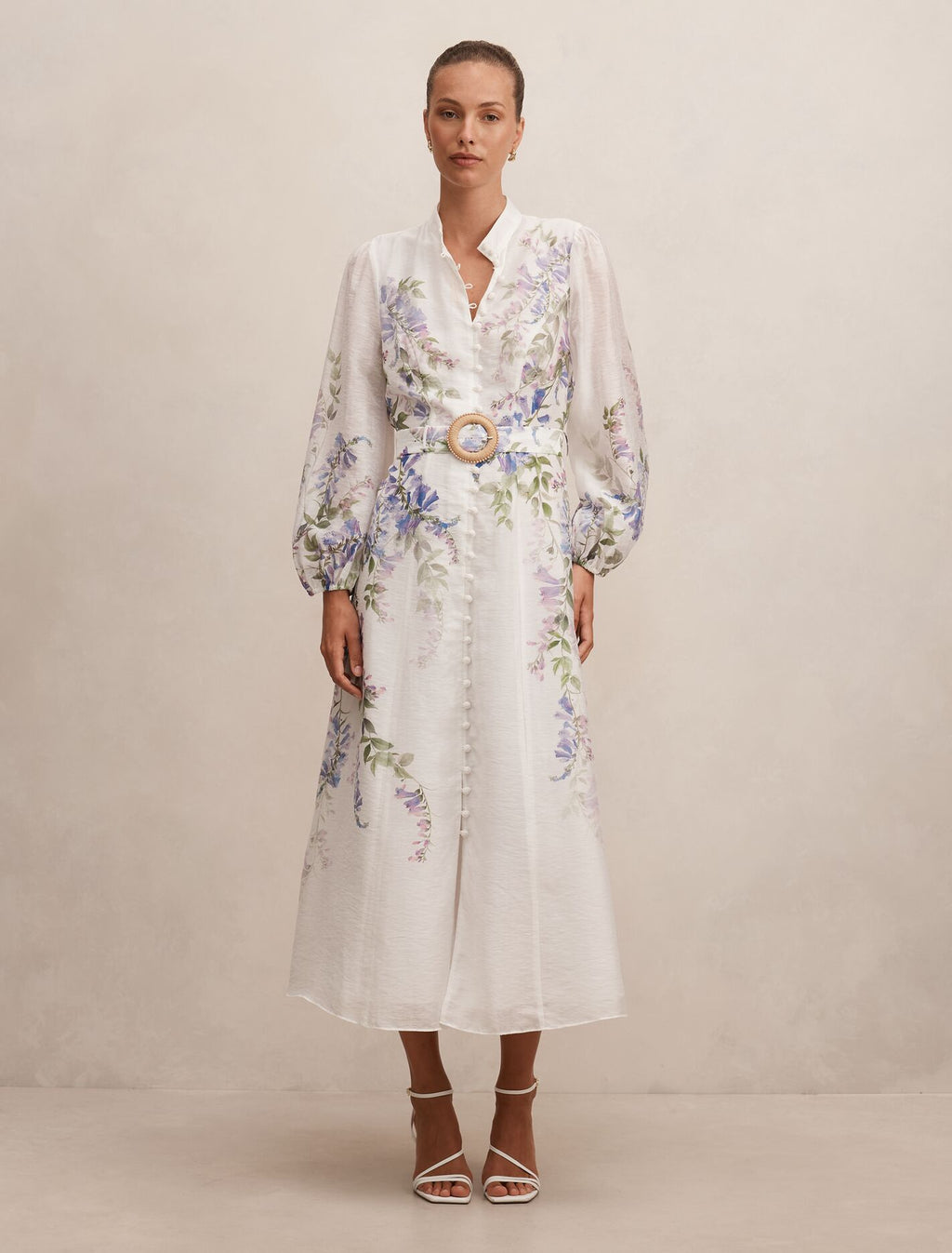 placed floral long sleeve midi dress ever new Placed Floral Long Sleeve Midi Dress (Women)