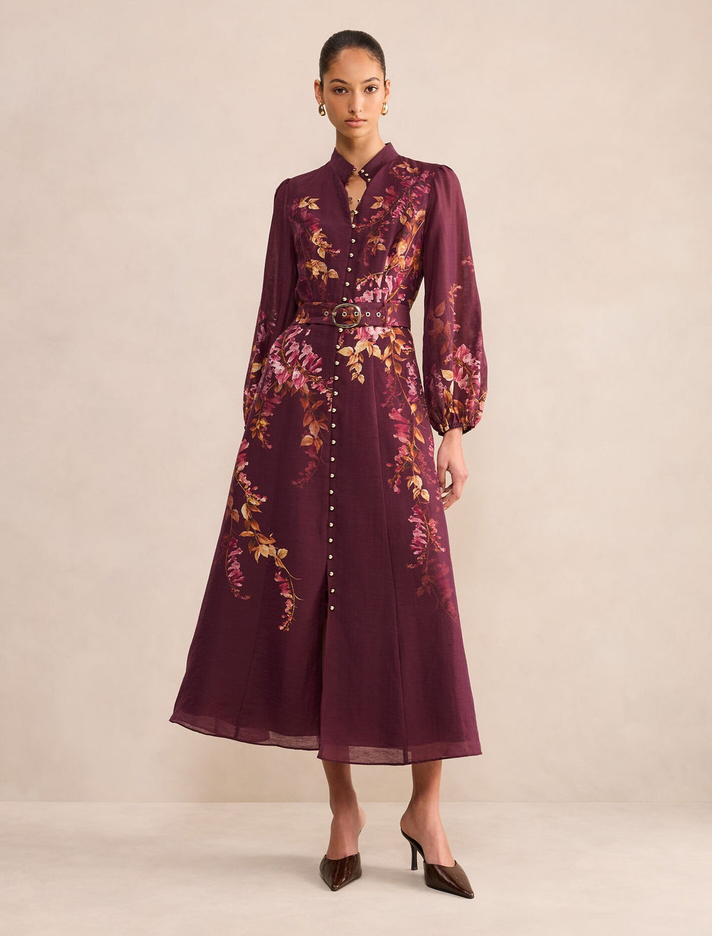 Sheridan Placement Print Midi Dress