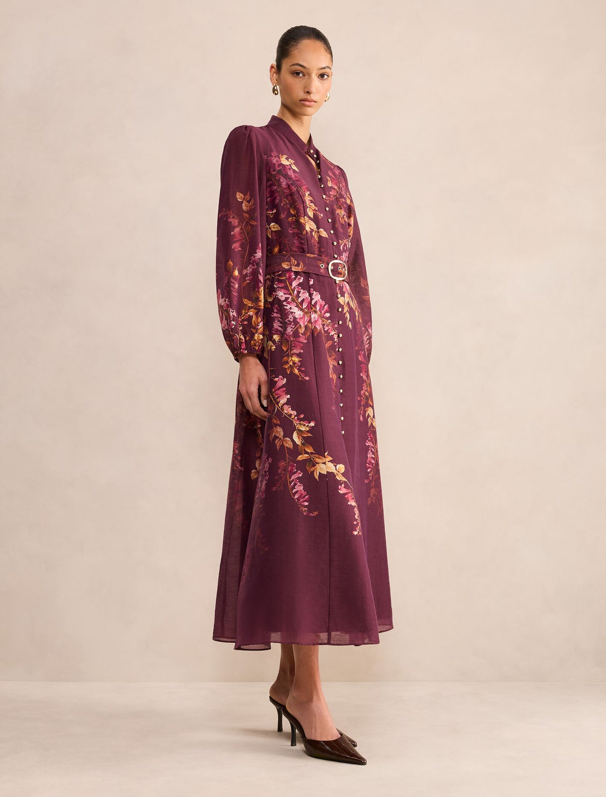 Sheridan Placement Print Midi Dress