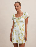 Riley Ruffle Neck Mini Dress
