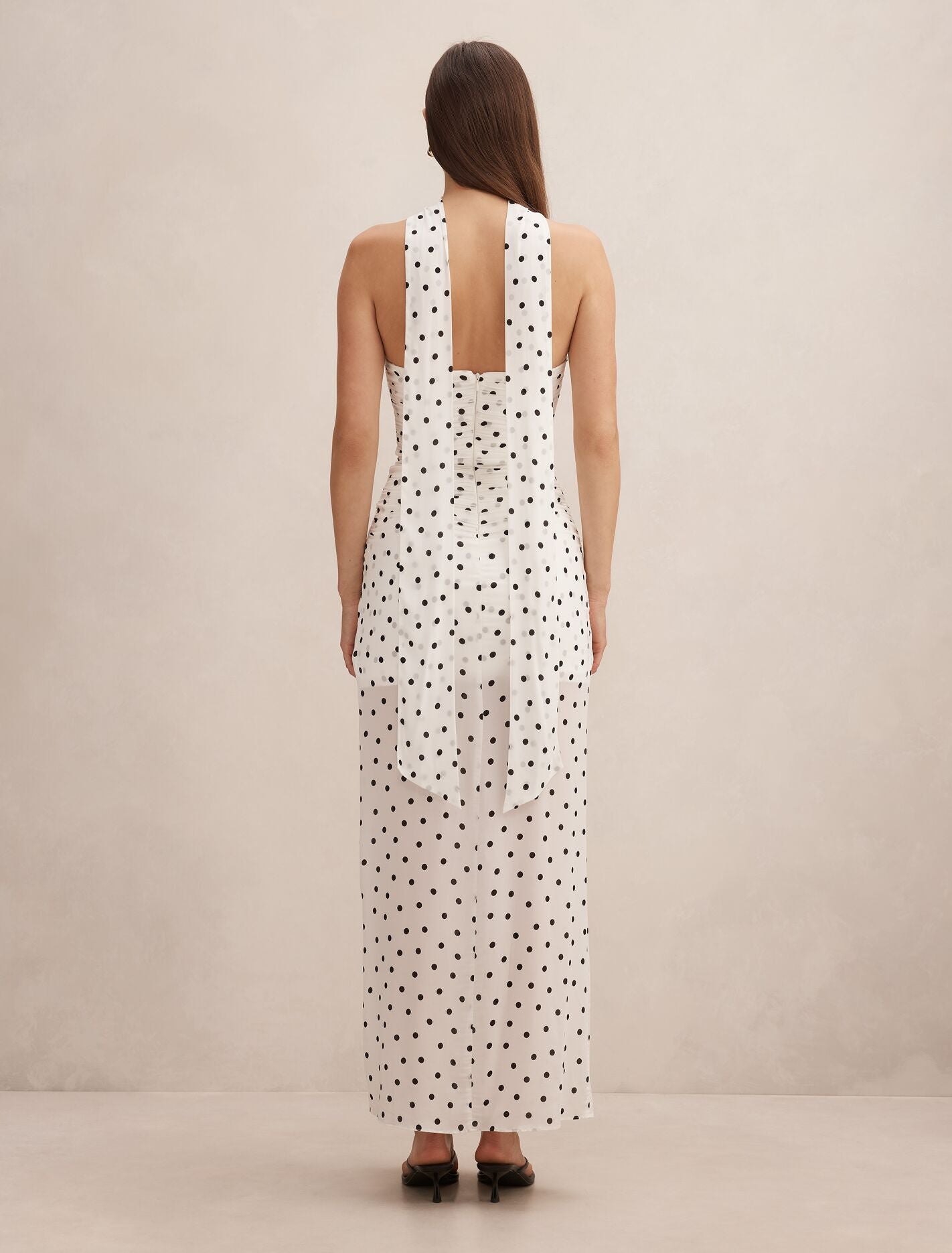 Arli Strapless Ruched Maxi Dress
