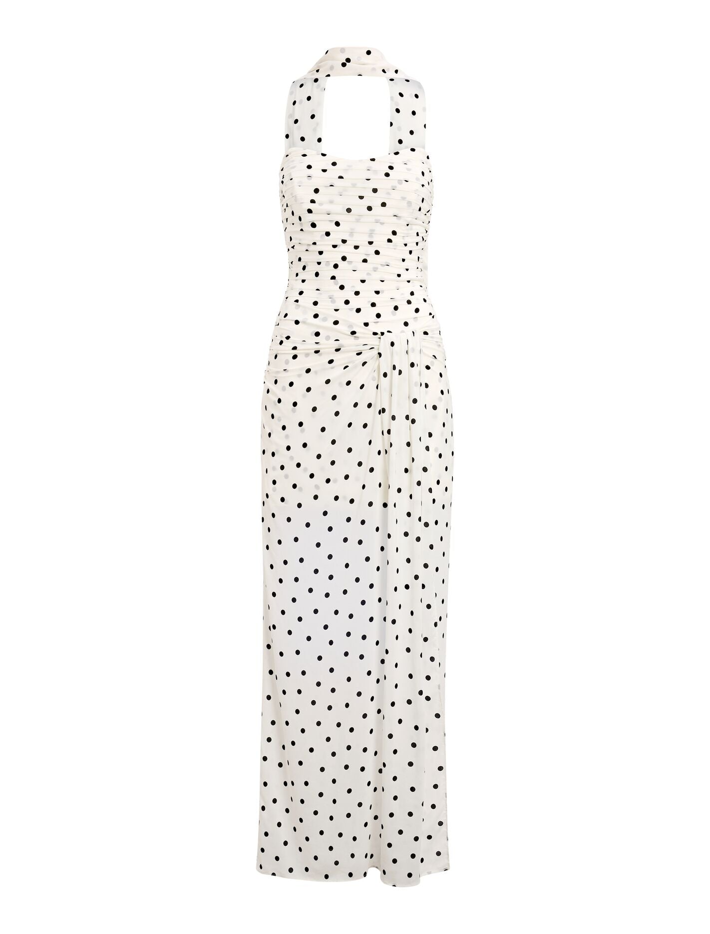 Arli Strapless Ruched Maxi Dress