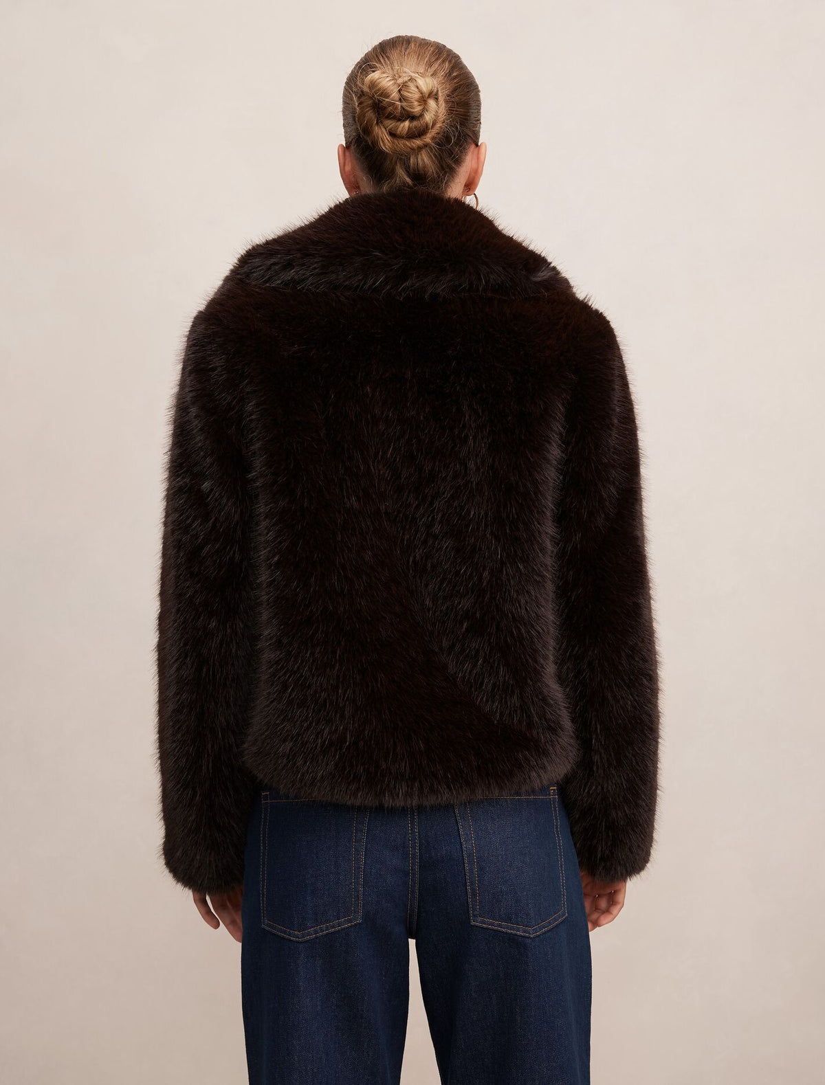 Paige Long Hair Fur Short Jacket