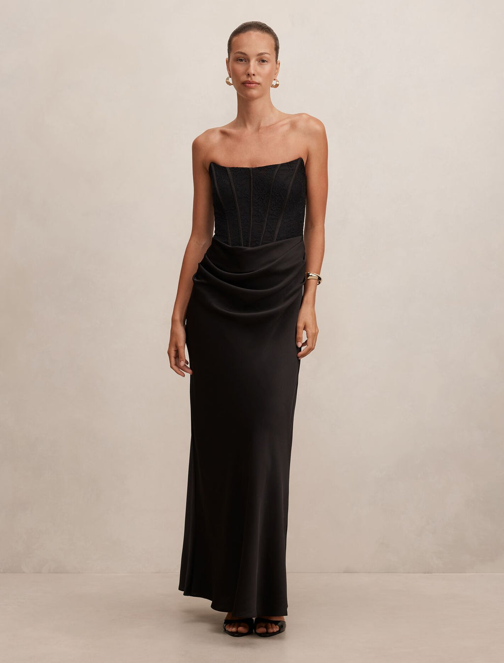 Ivy Lace Corset Maxi Dress