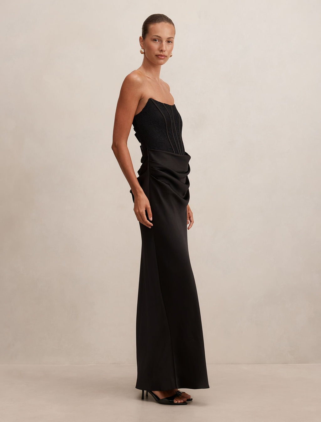 Ivy Lace Corset Maxi Dress