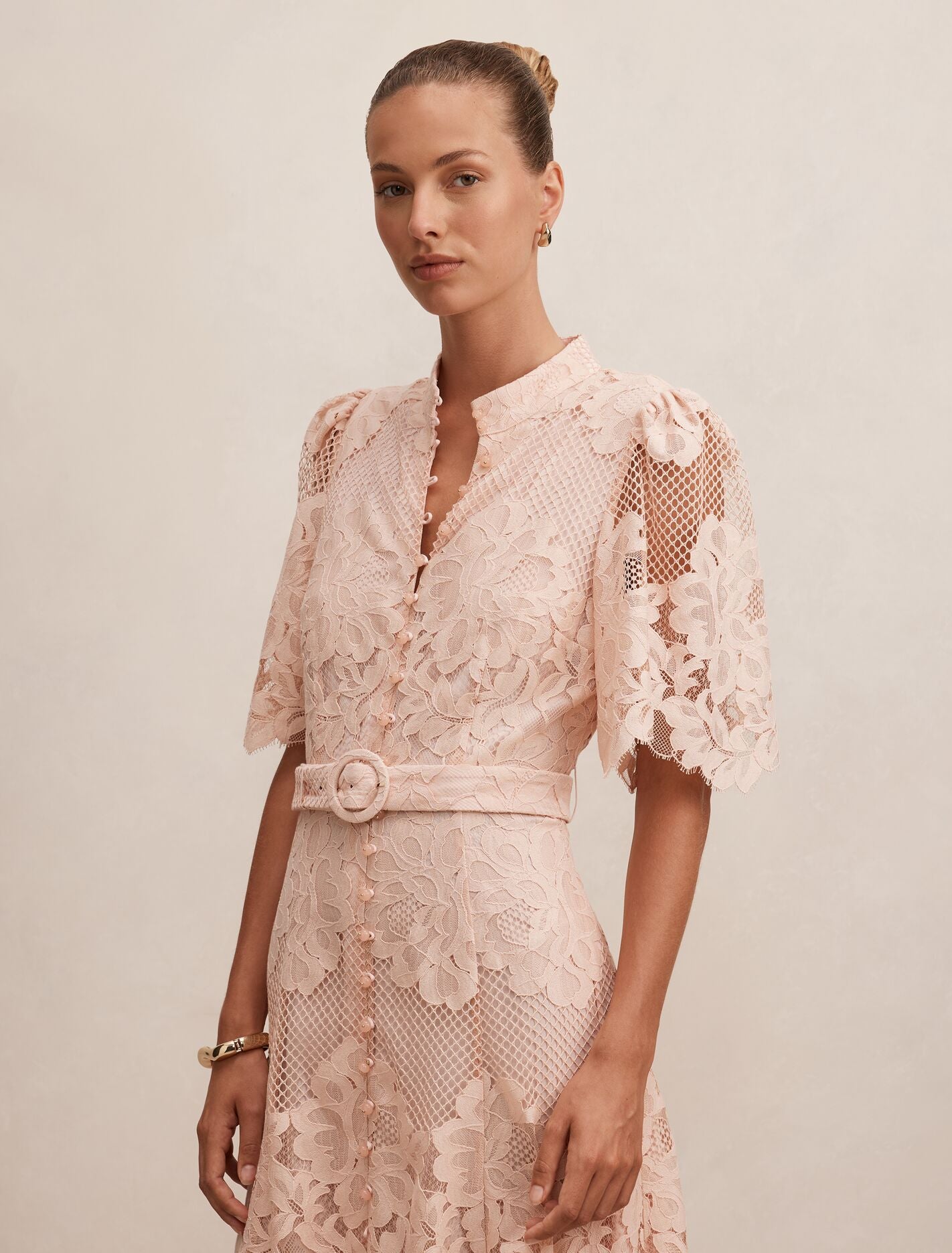 Pink Midi Dress - Liberty Flutter Sleeve Lace - Size 0 to 12 - Womens Lace Dress Ever New USA Pink Midi Dress - Liberty Flutter Sleeve Lace - Size 0 to 12 - Womens Lace Dress Ever New USA
