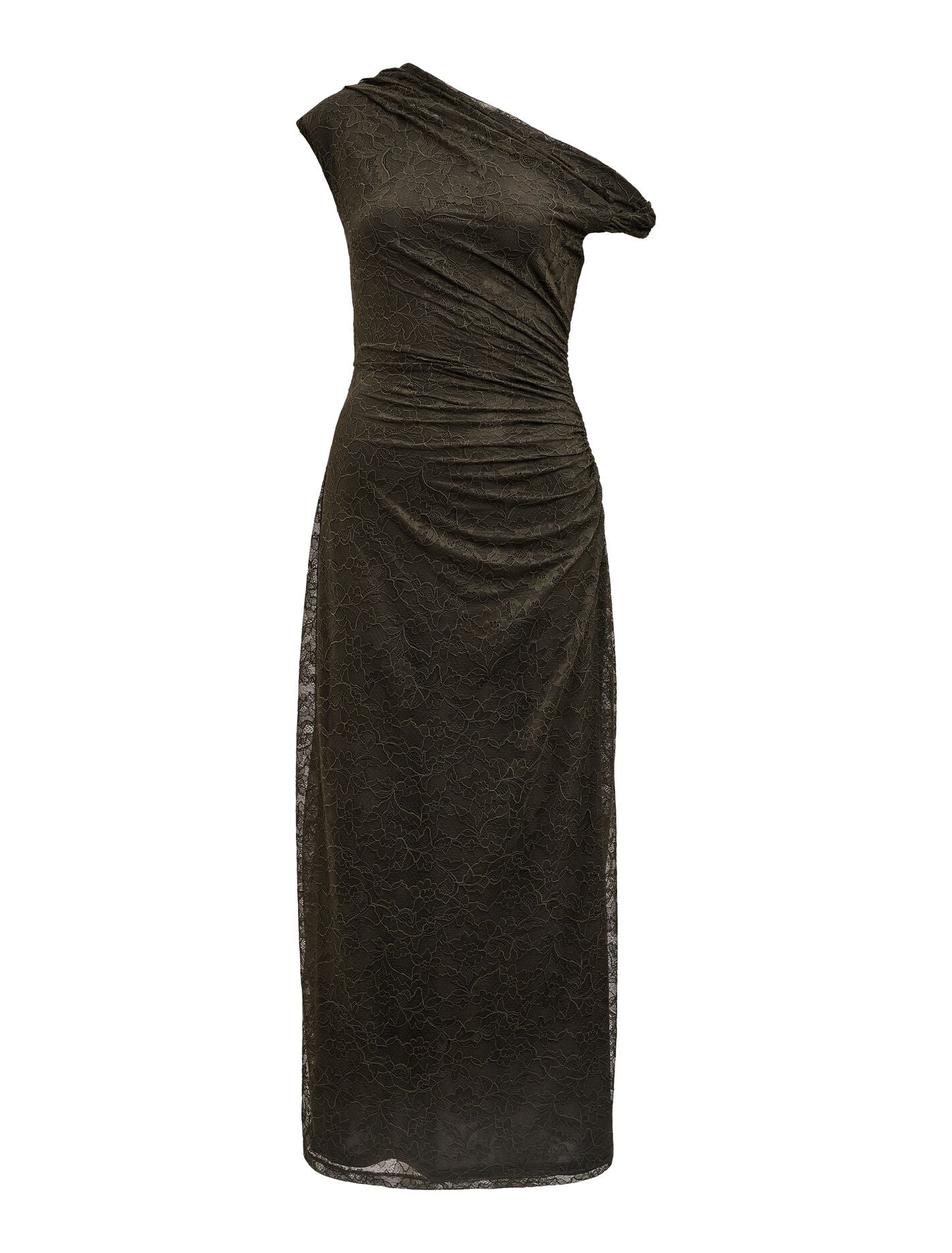 Paris Lace Asym Midi Dress