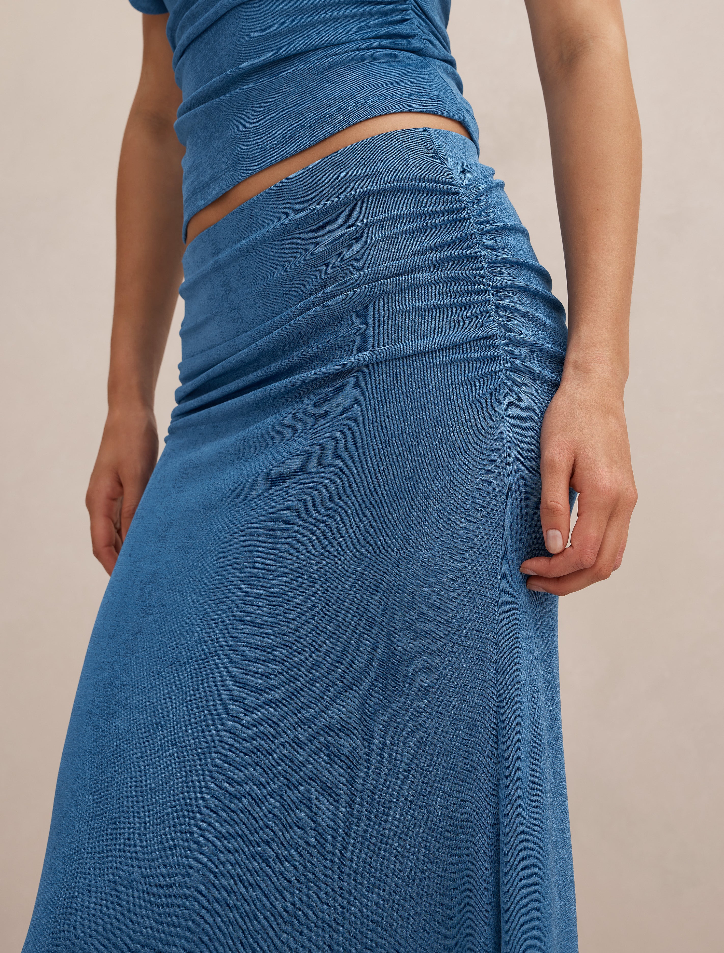 Blue Maxi Skirt - Arabella Flute - Size 0 to 12 - Womens Flute