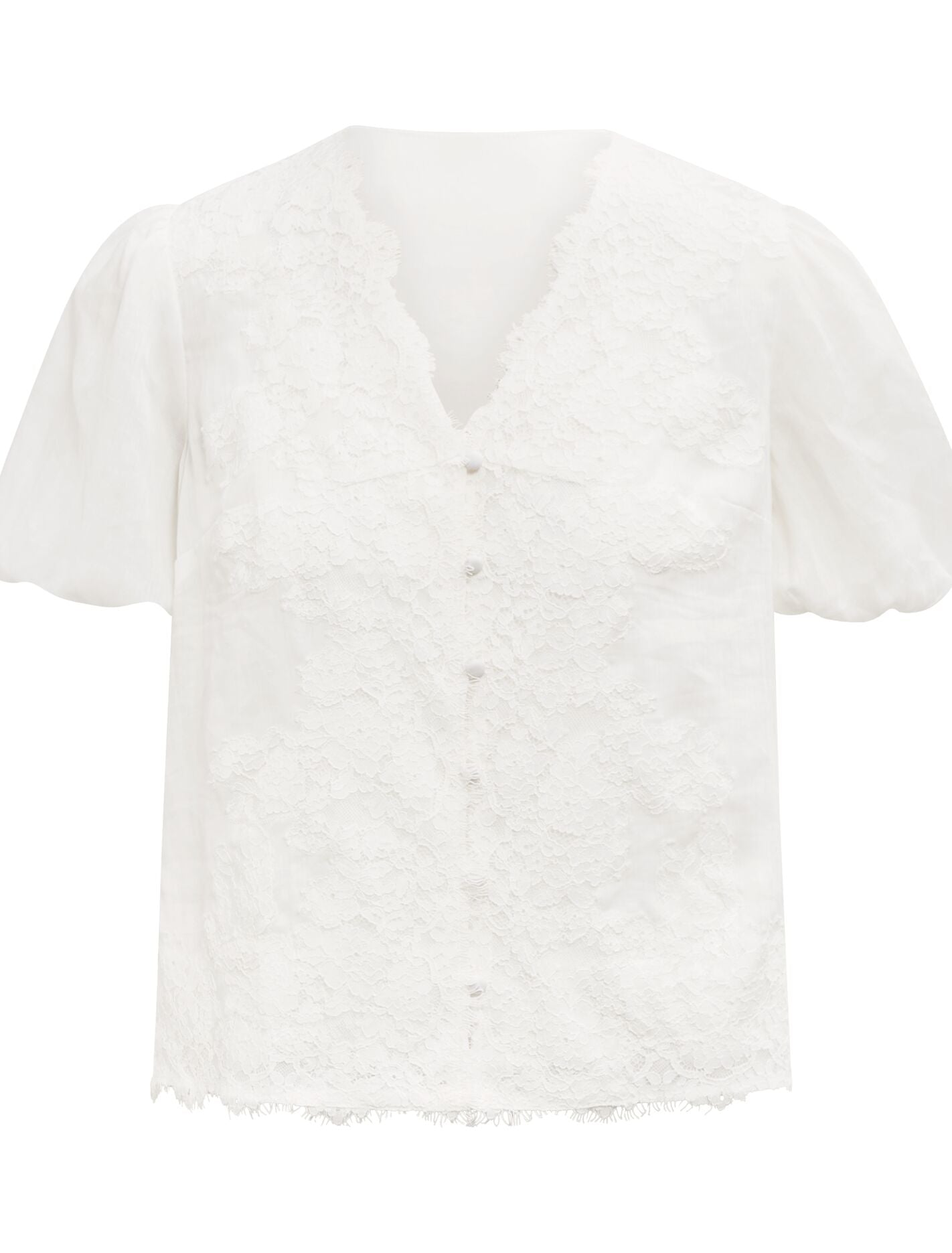 Sable Lace Scallop Blouse