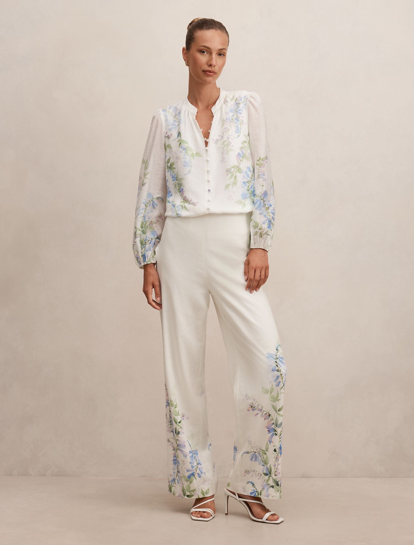 Dove Placement Print Blouse