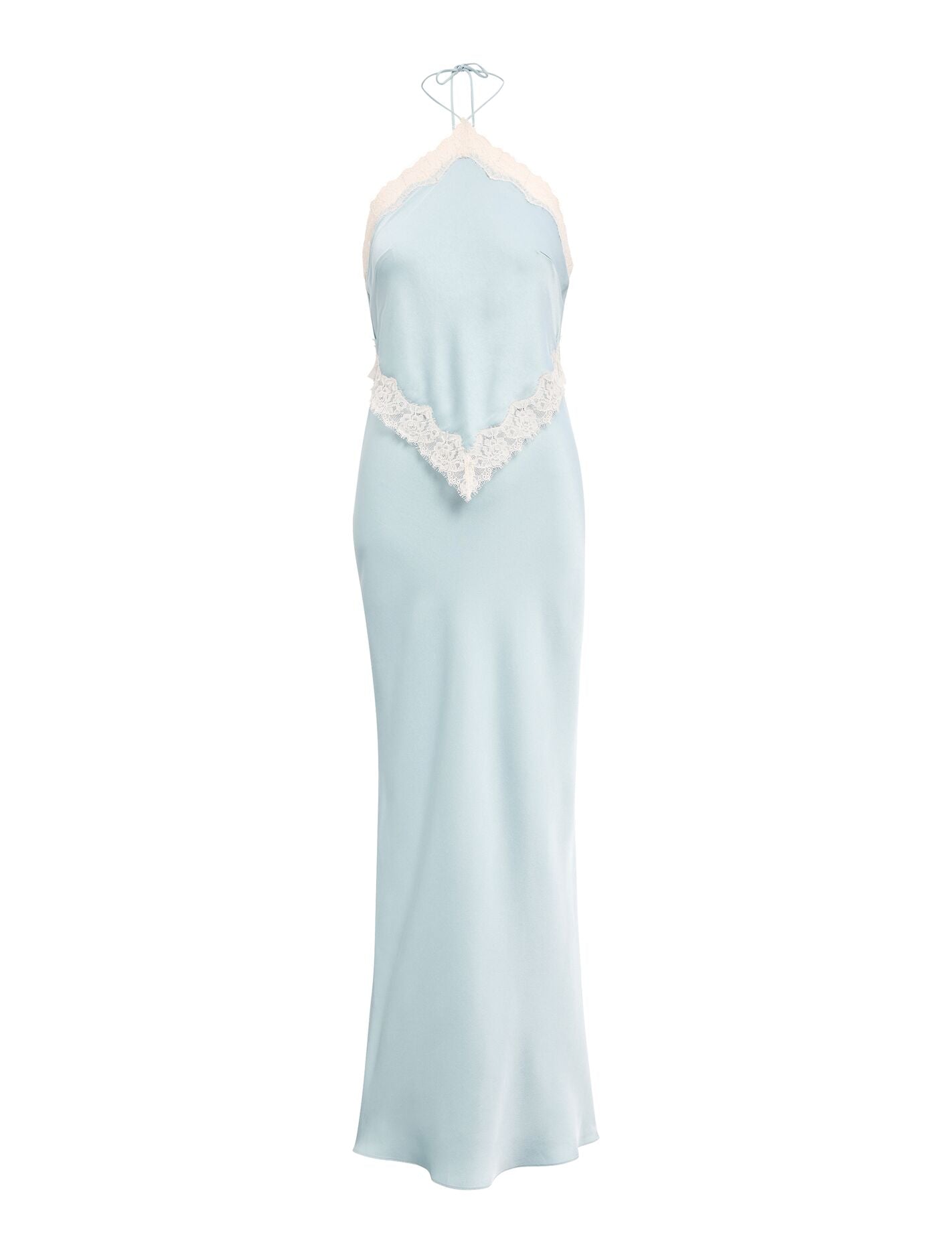 Kelli Lace Strappy Satin Maxi