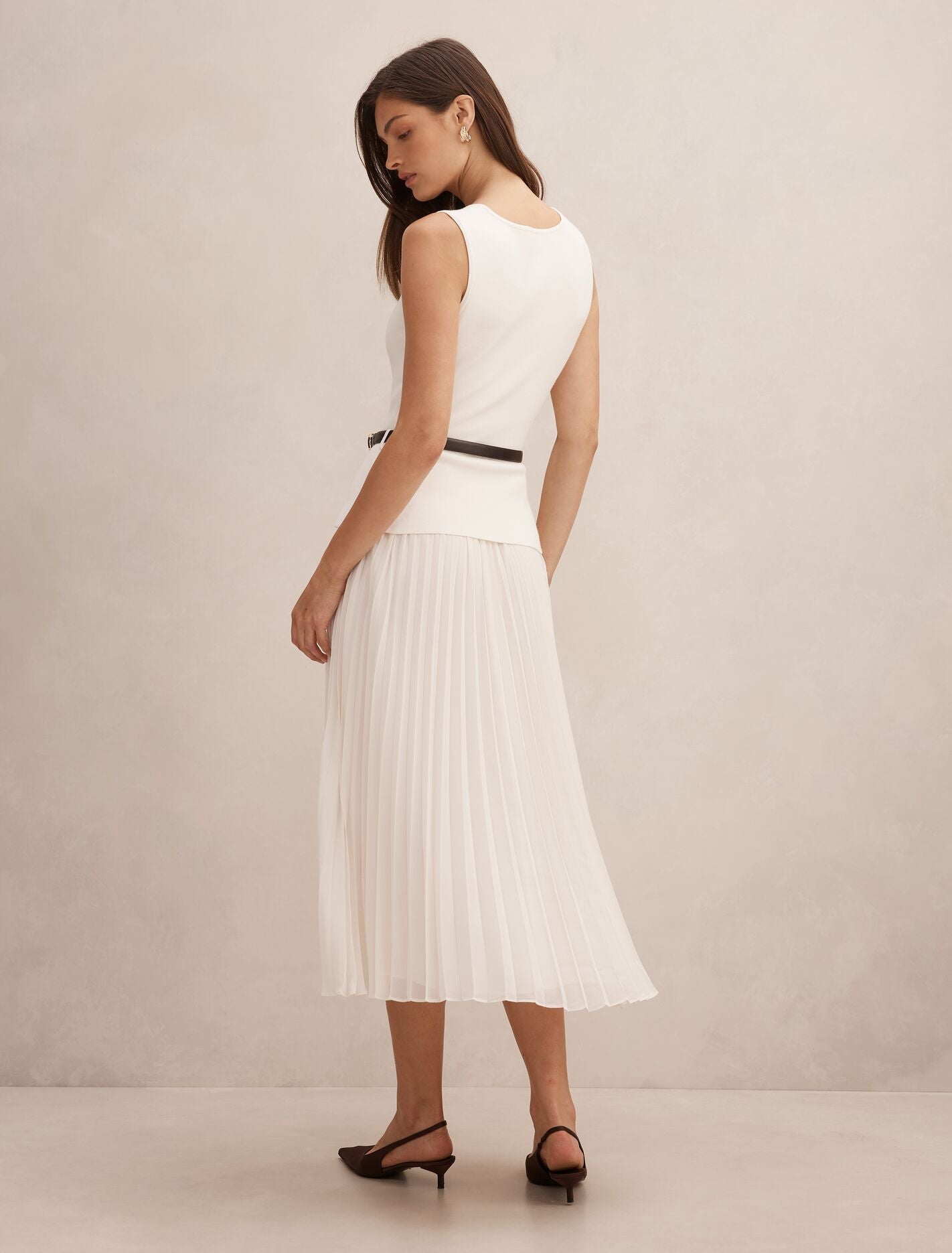 Delphine Sleeveless Square Neck Dress