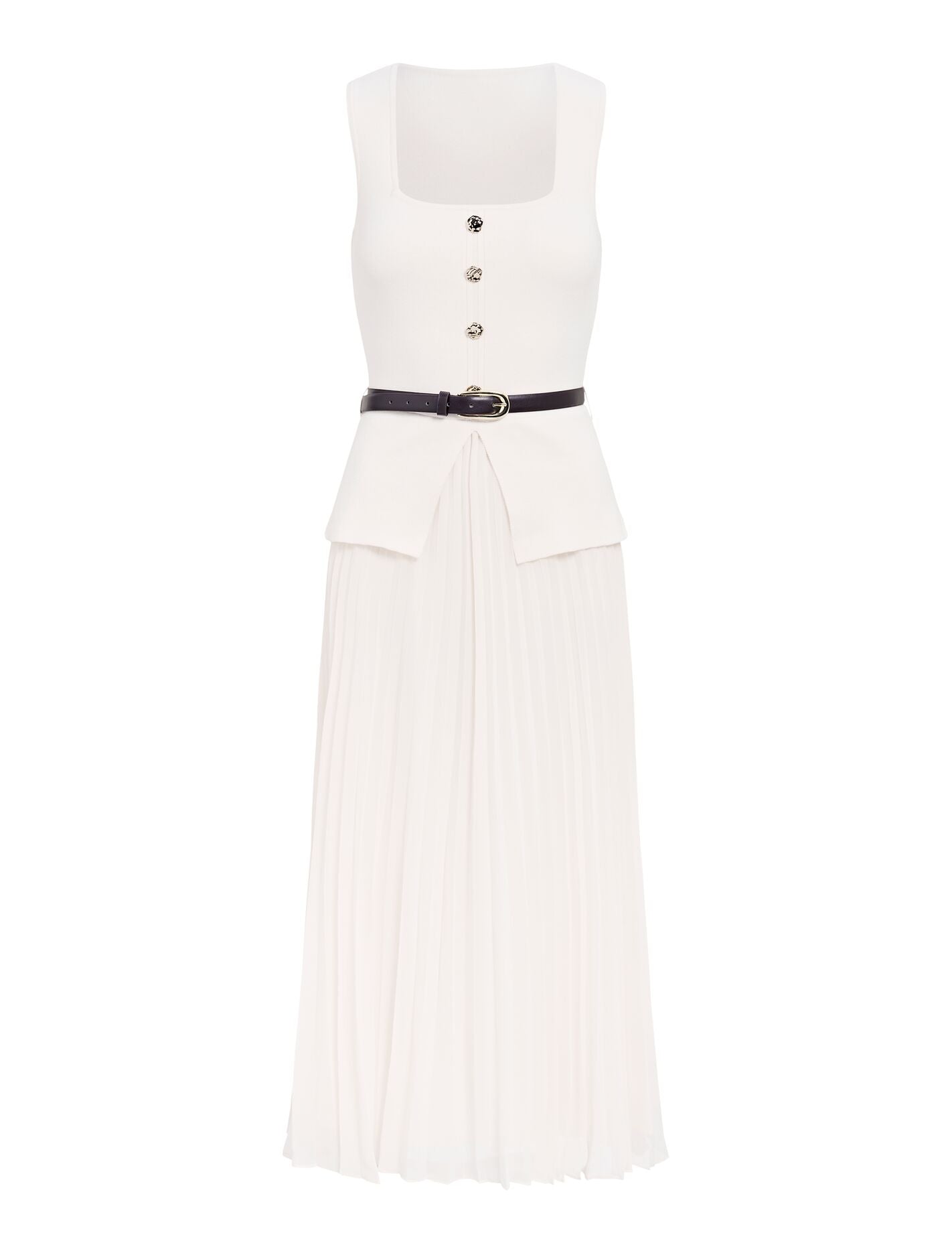Delphine Sleeveless Square Neck Dress