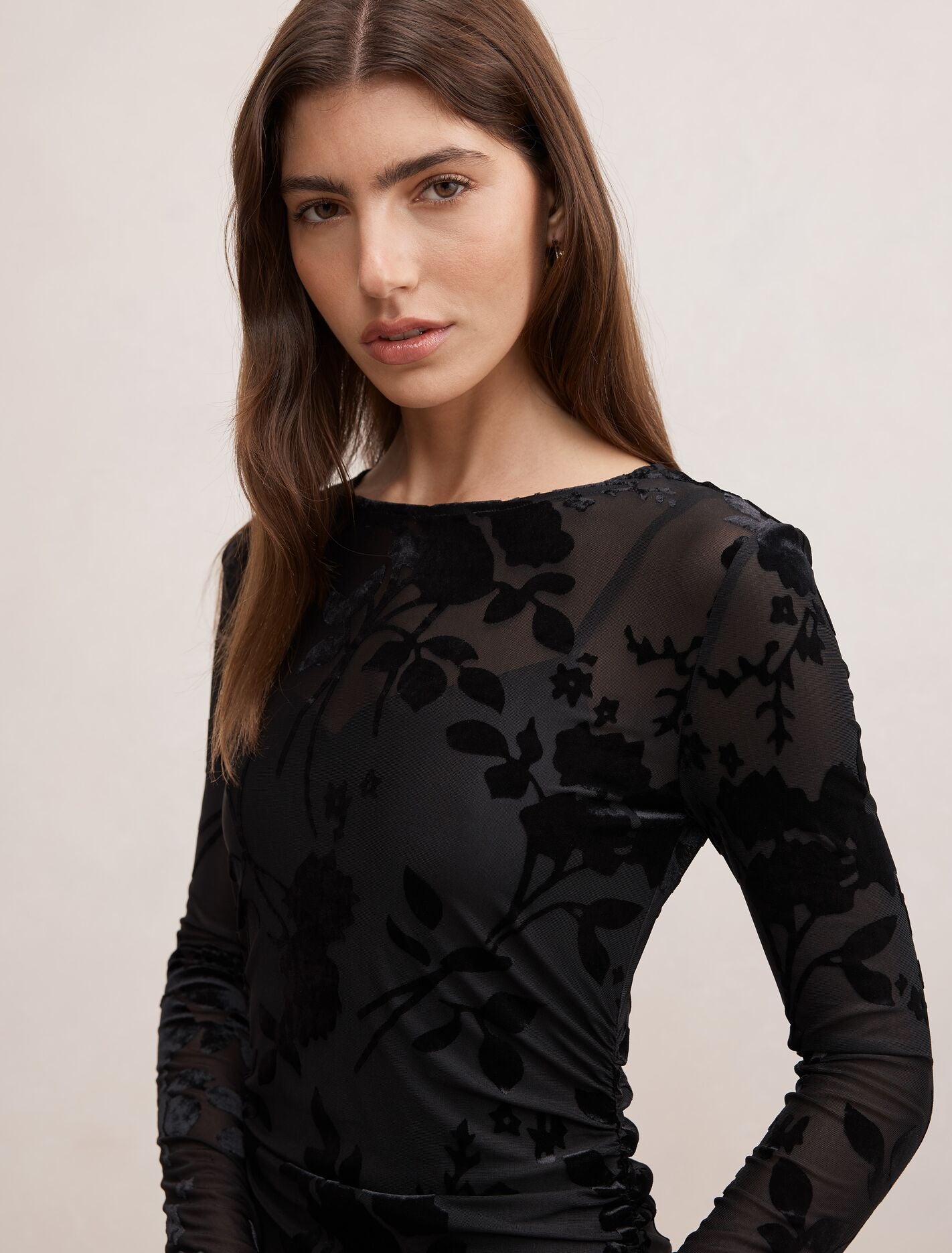Angelina Mesh Midi Dress