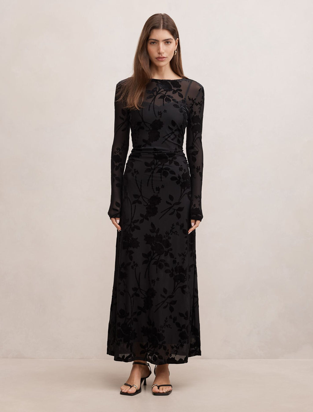 Angelina Mesh Midi Dress