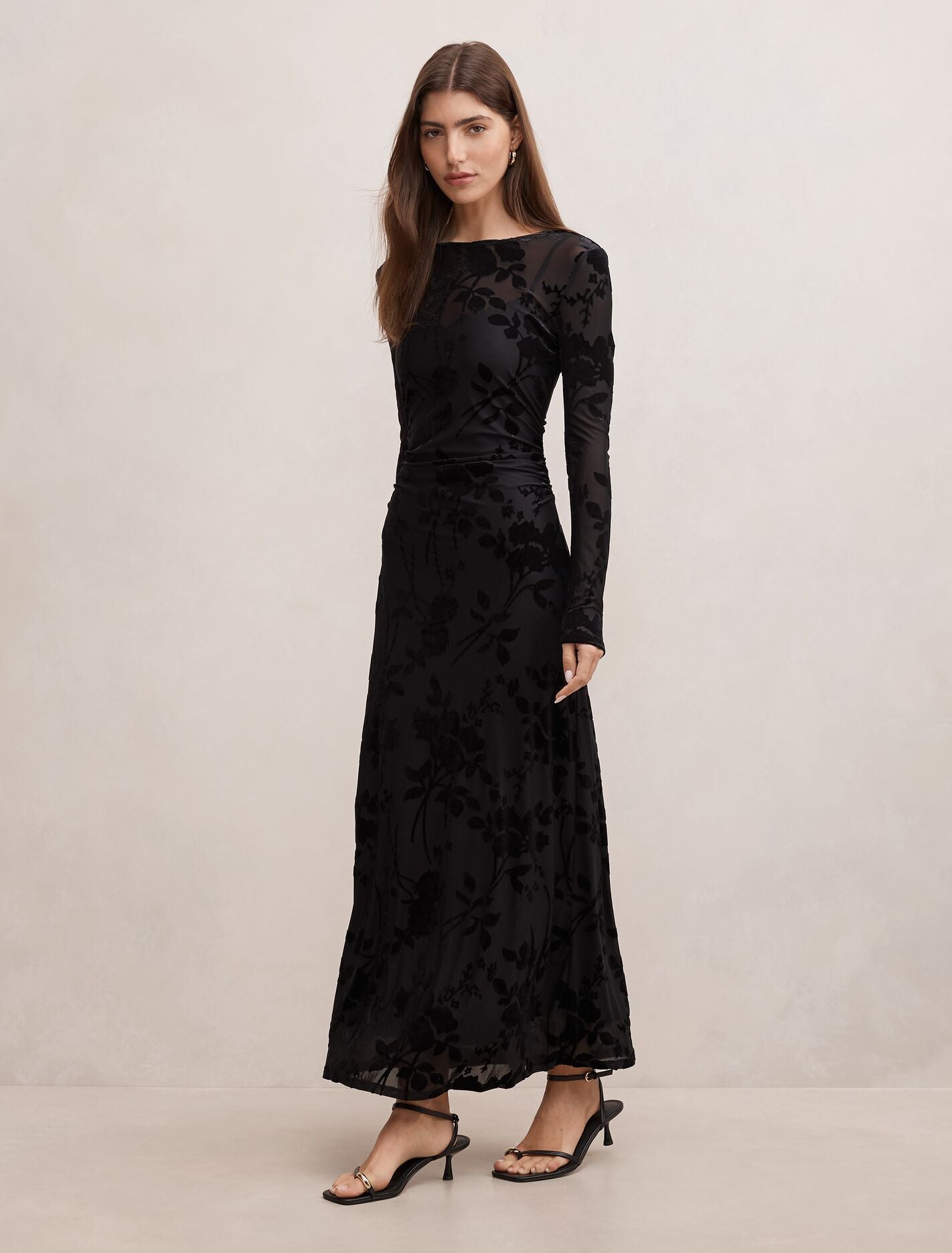 Angelina Mesh Midi Dress