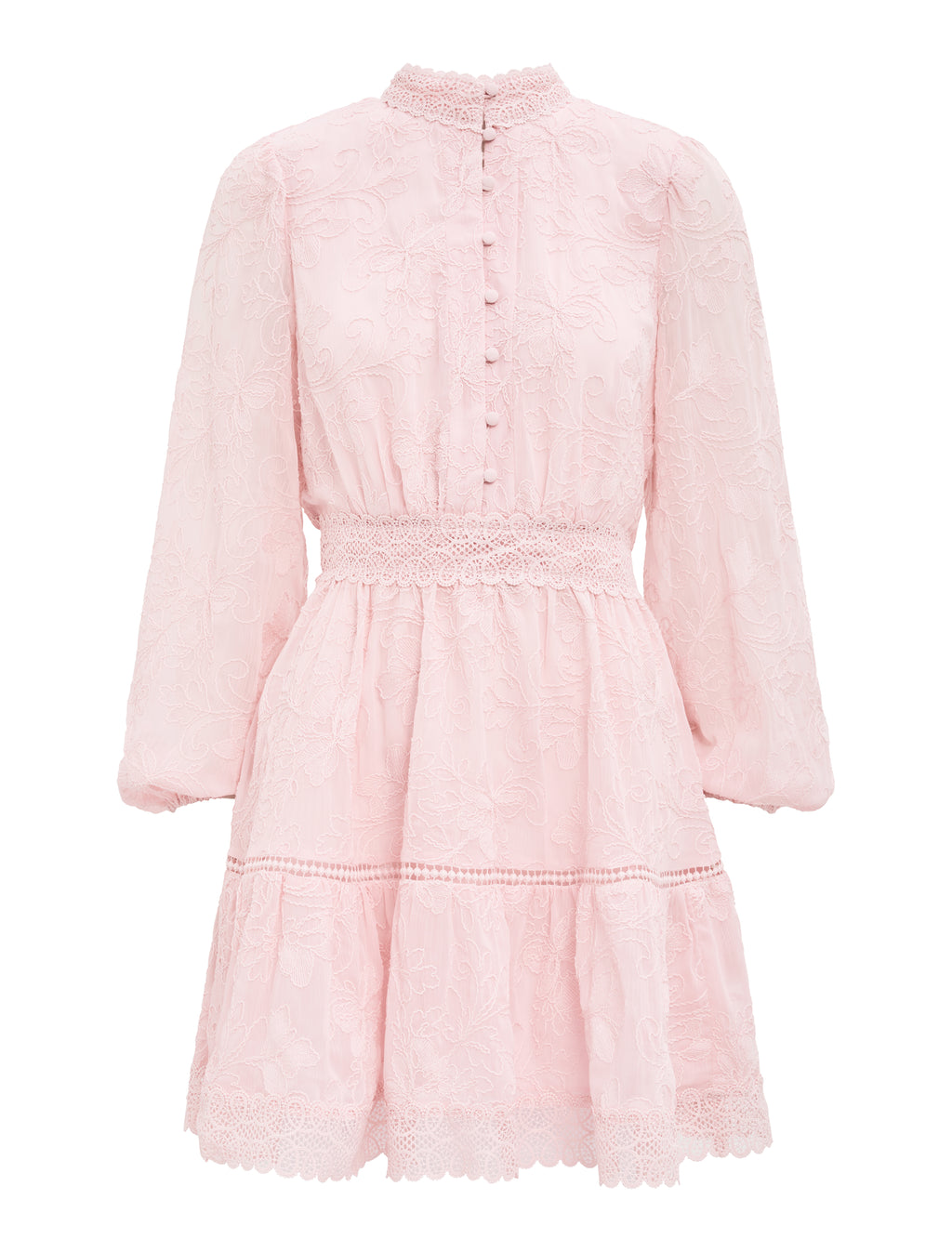 Thalia Embroidered Skater Mini Dress