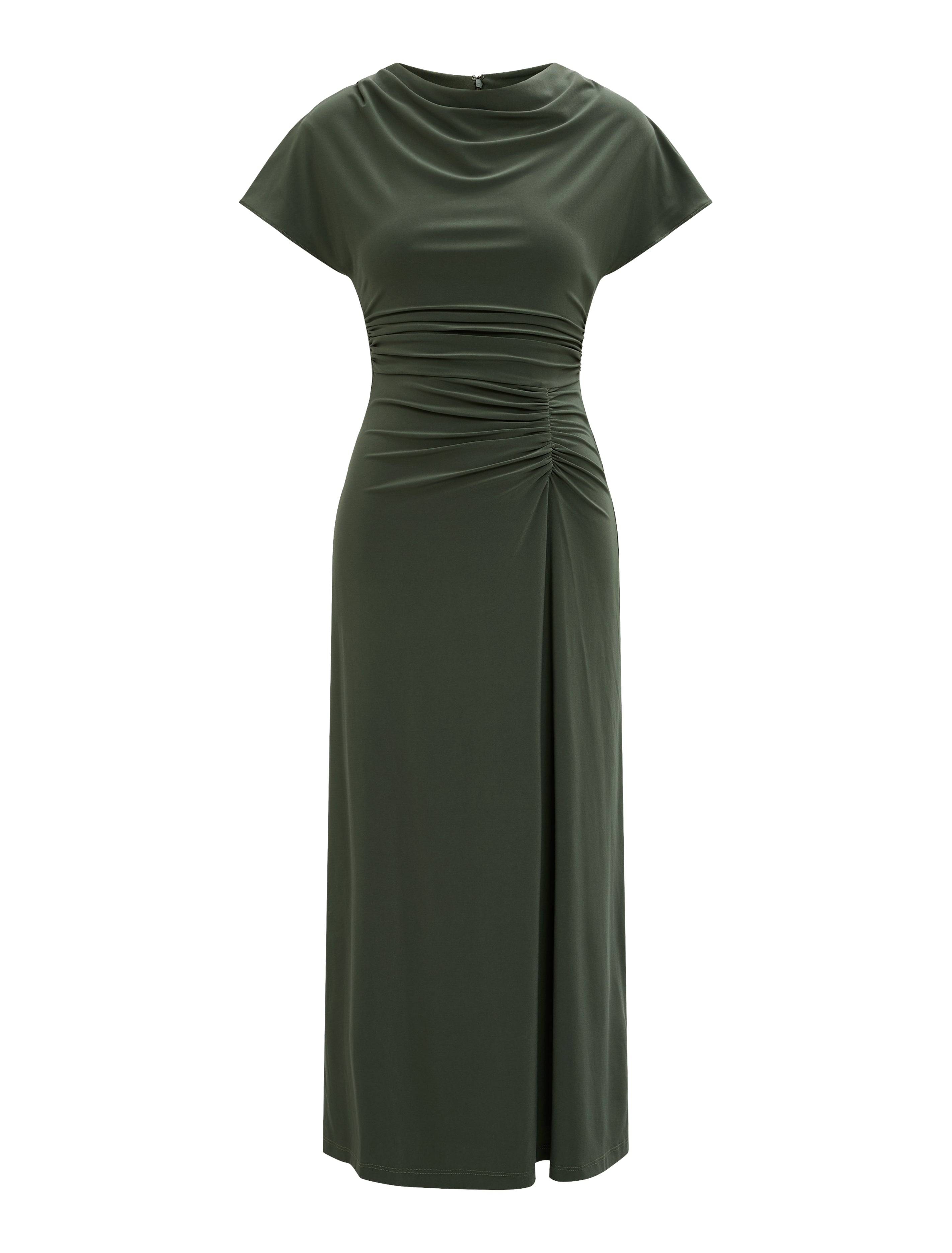 Tahnee Petite Ruched Waist Midi Dress