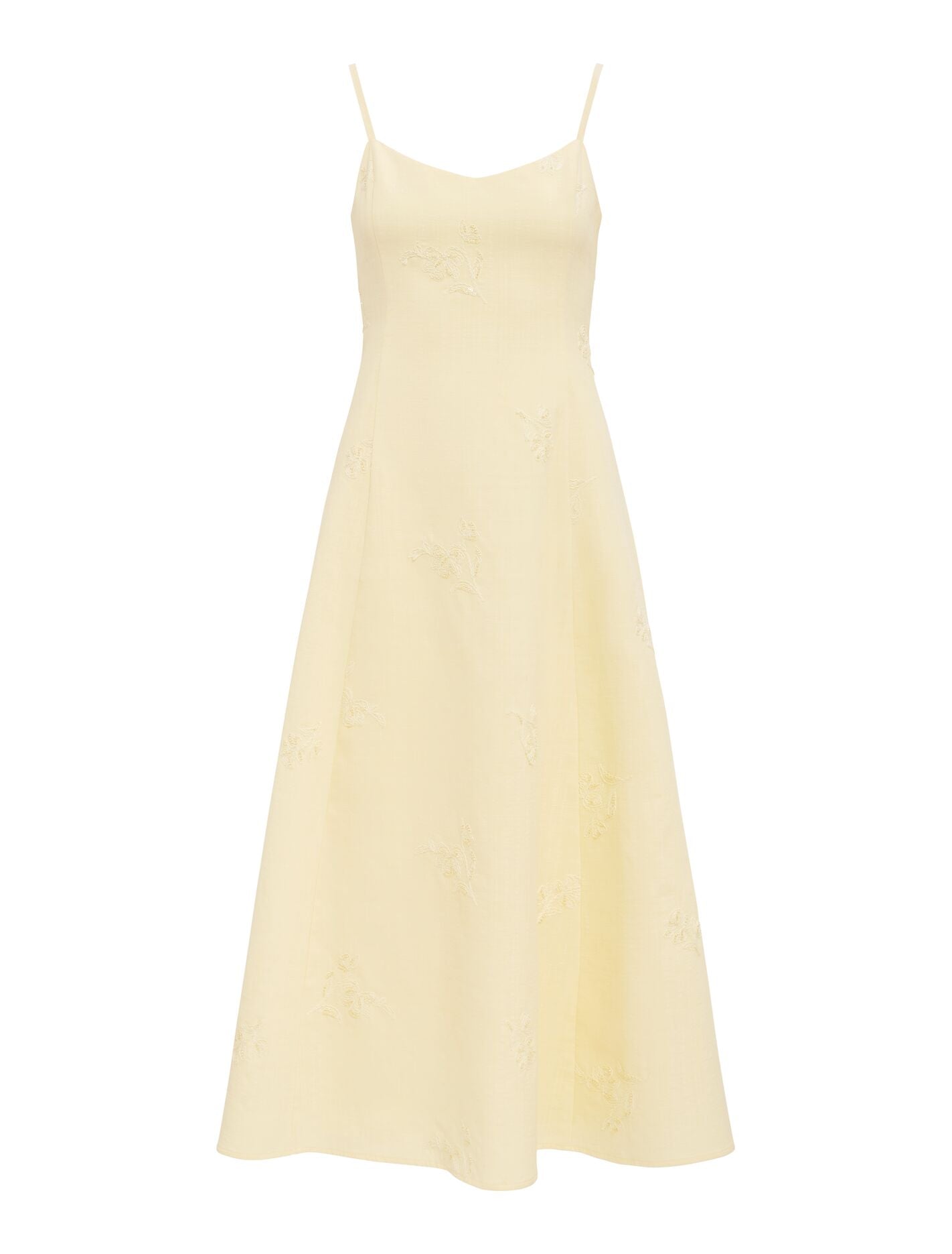 Tiffany Embroidery Sequin Midi Dress