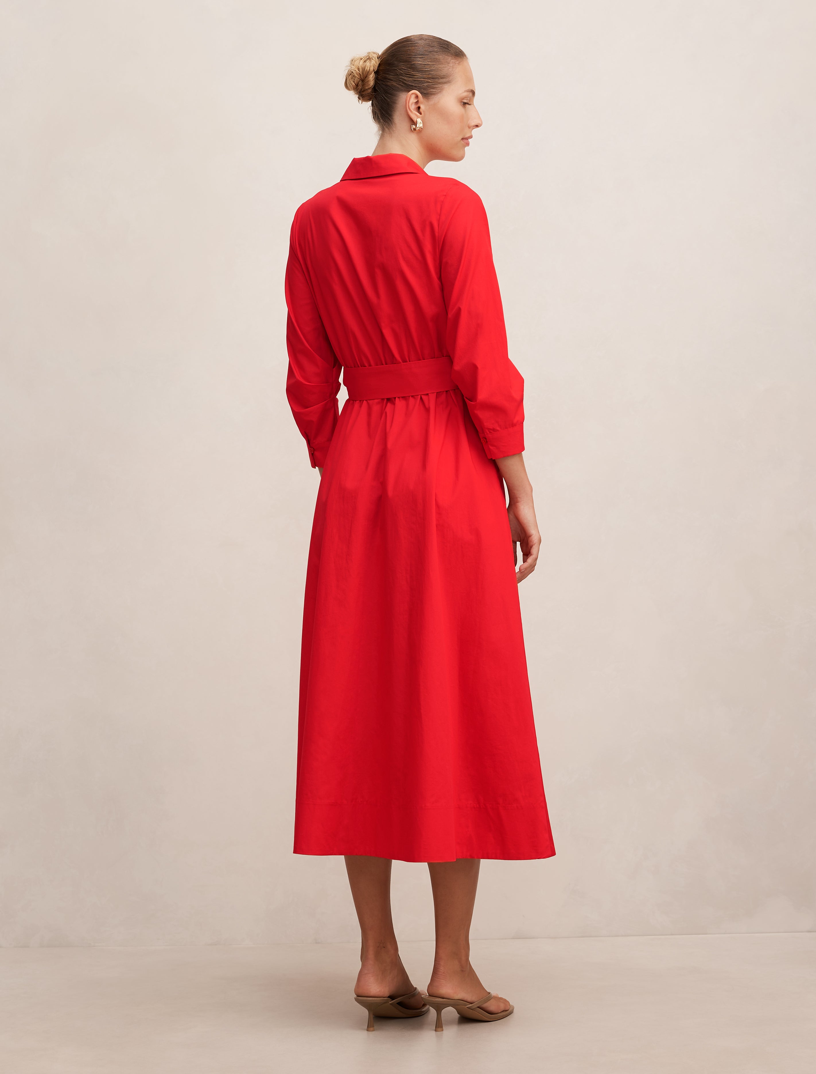 Sally Cotton Shirt Red – Ever New USA