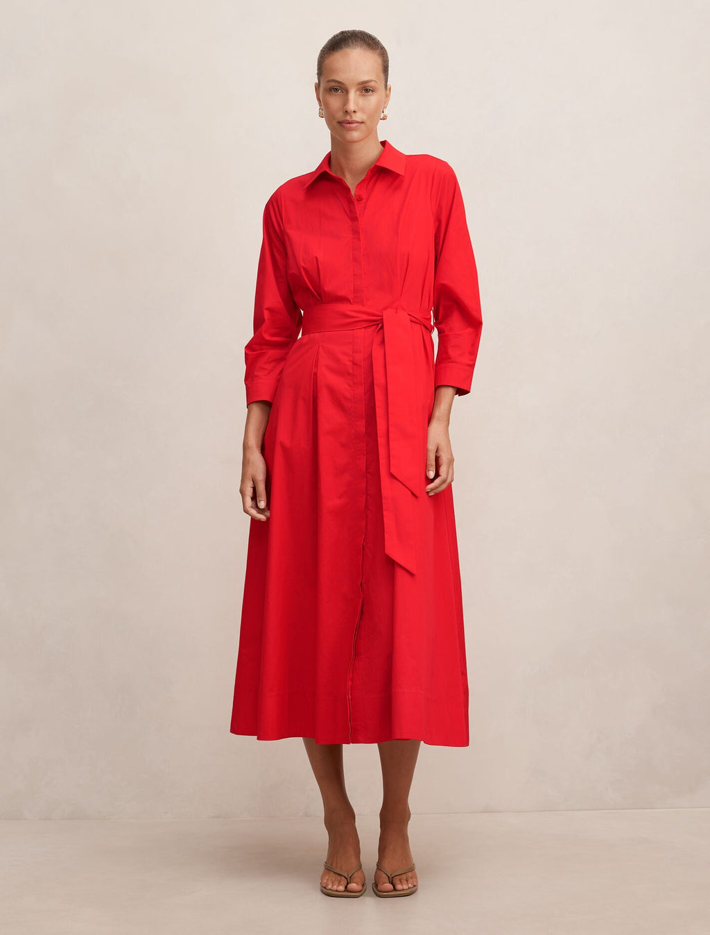 Sally Cotton Shirt Red – Ever New USA