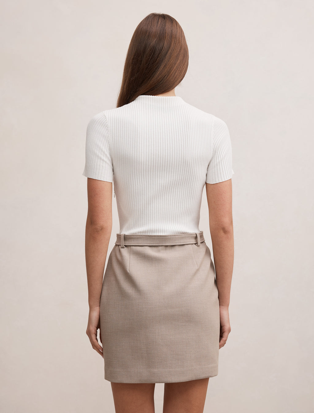 Maya Woven Mixed Mini Dress