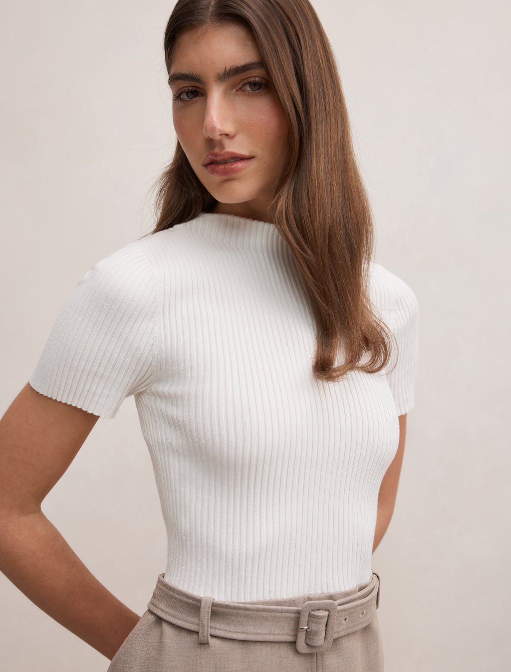 Maya Woven Mixed Mini Dress