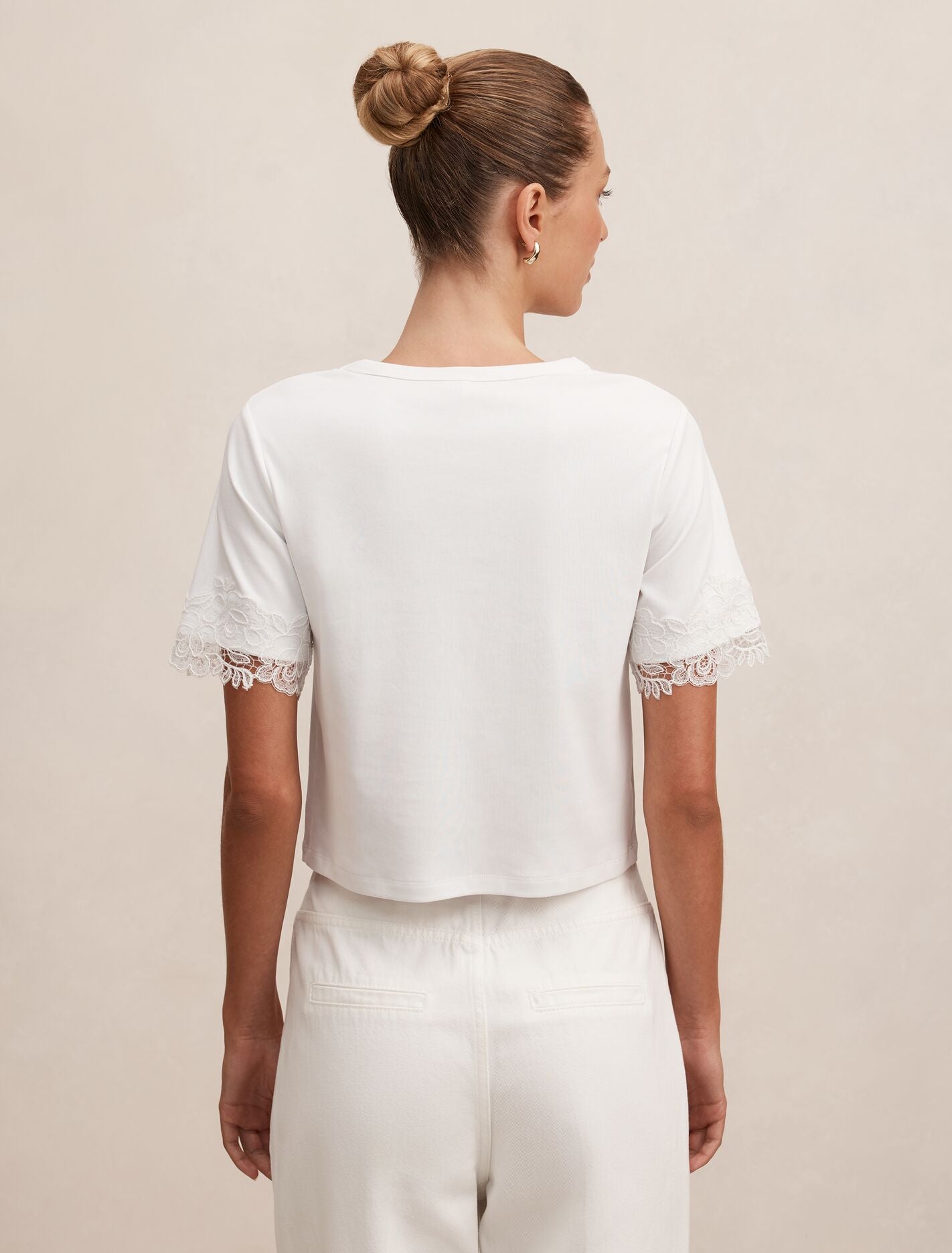 Rosemary Lace Trim Tee