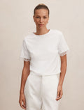 Rosemary Lace Trim Tee