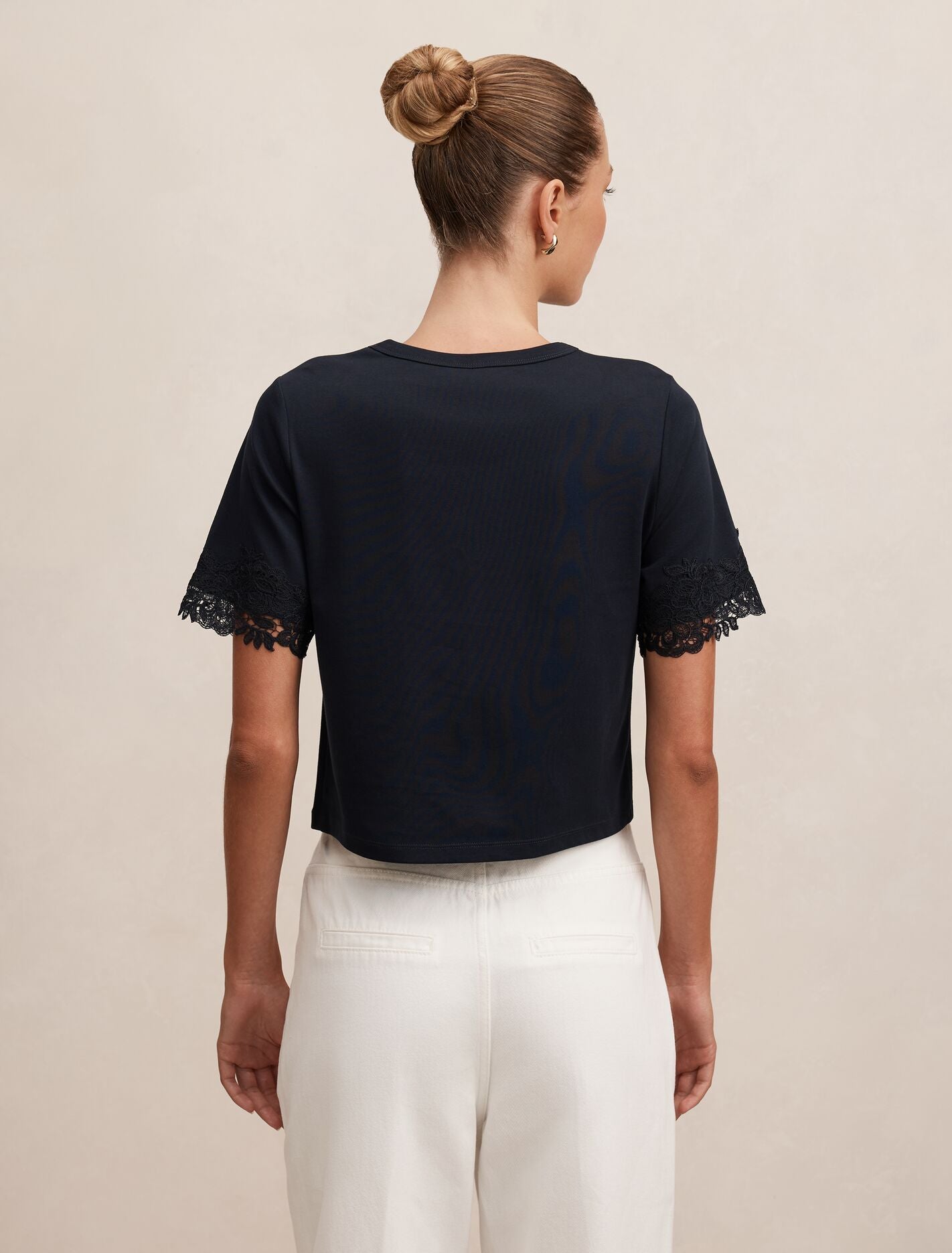 Rosemary Lace Trim Tee