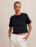 Rosemary Lace Trim Tee
