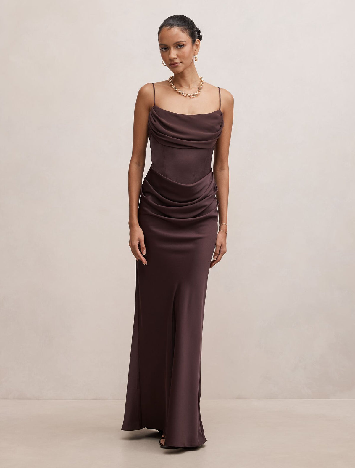 Claudia Petite Corset Maxi Dress