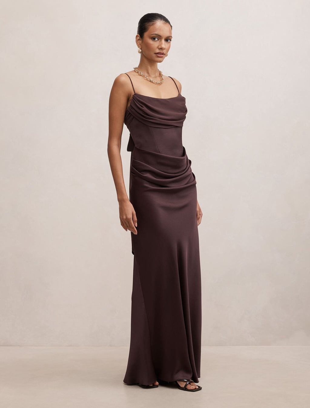 Claudia Petite Corset Maxi Dress
