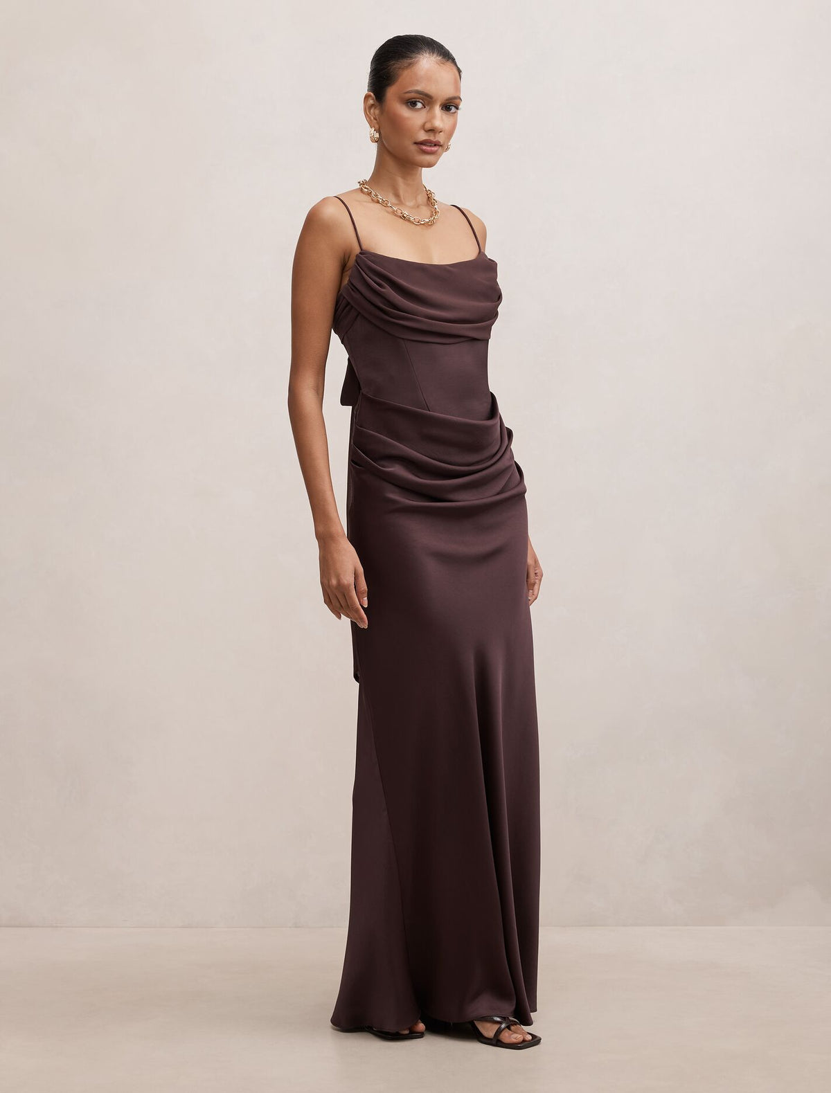 Claudia Petite Corset Maxi Dress