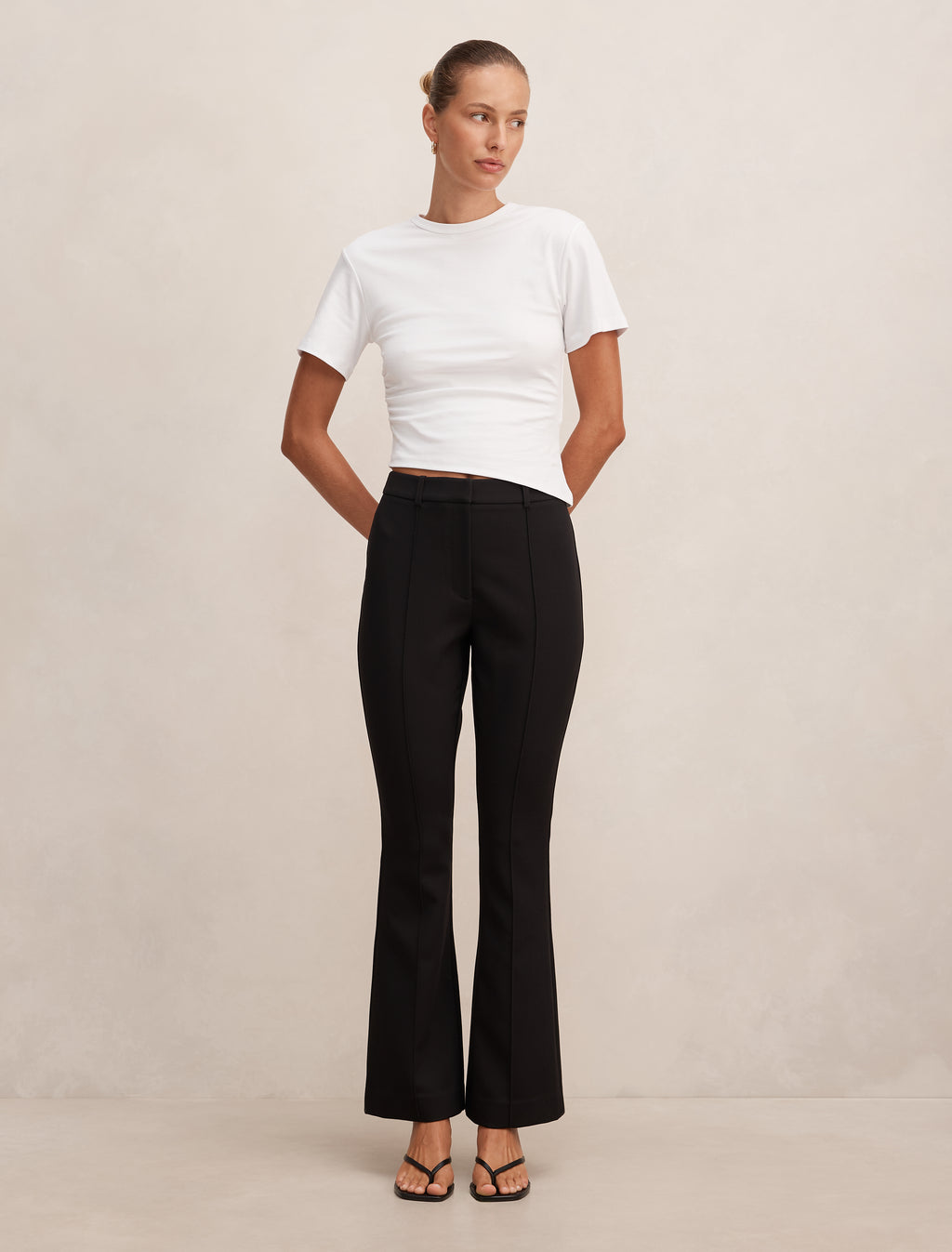 Melanie Pintuck Flare Pant