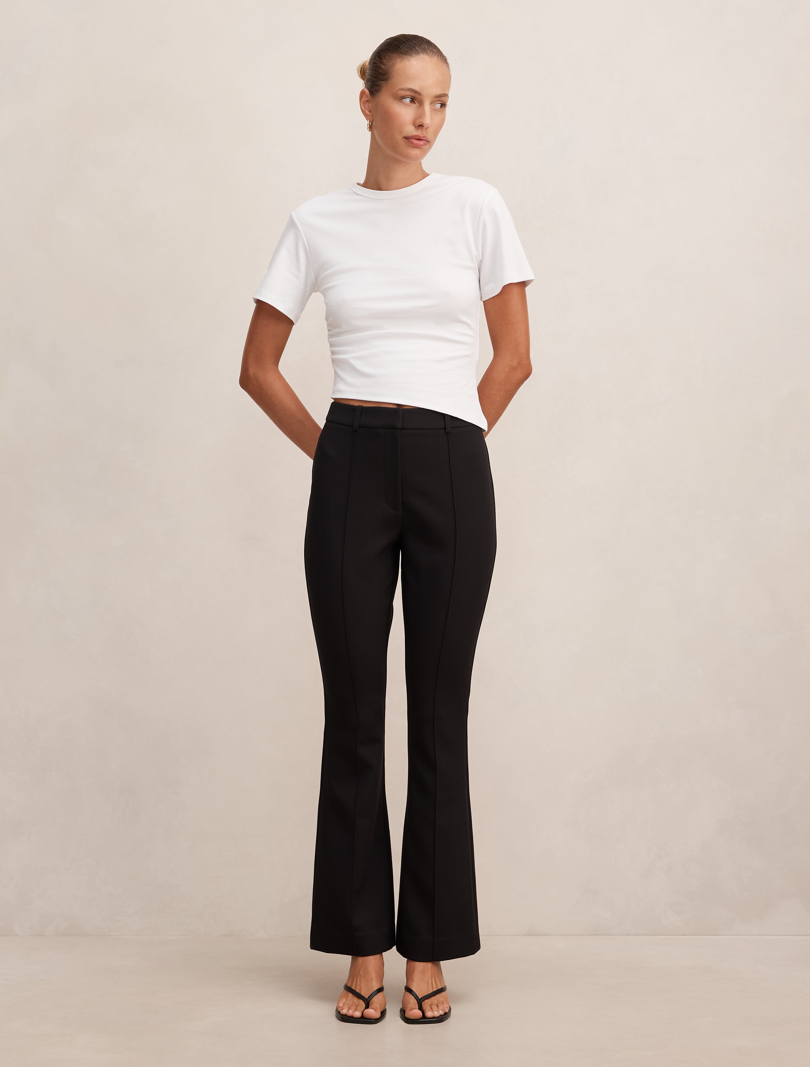 Melanie Pintuck Flare Pant