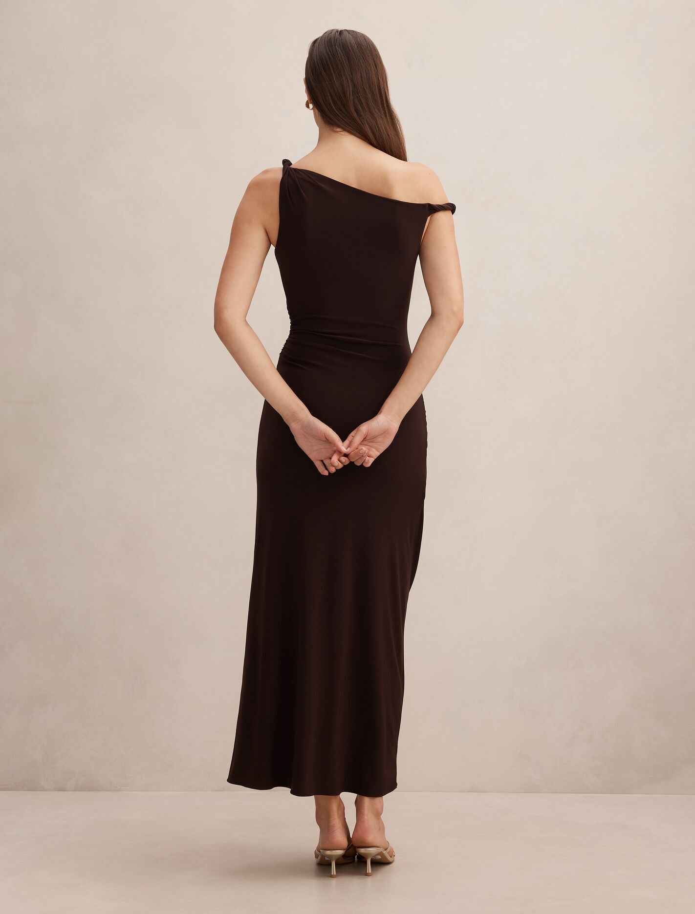Vicky Asym Jersey Maxi Dress
