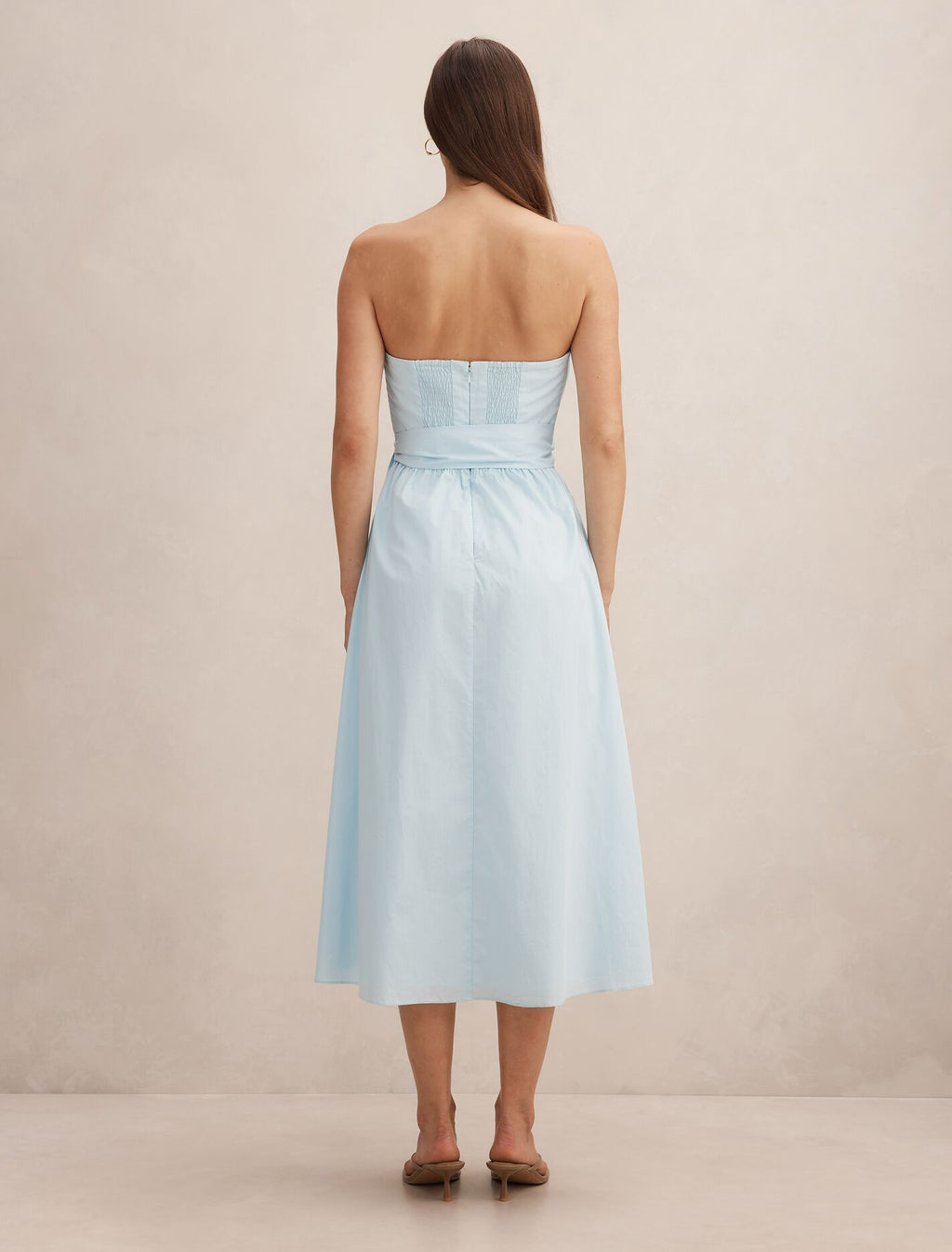 Melissa Gathered Tie Midi Dress