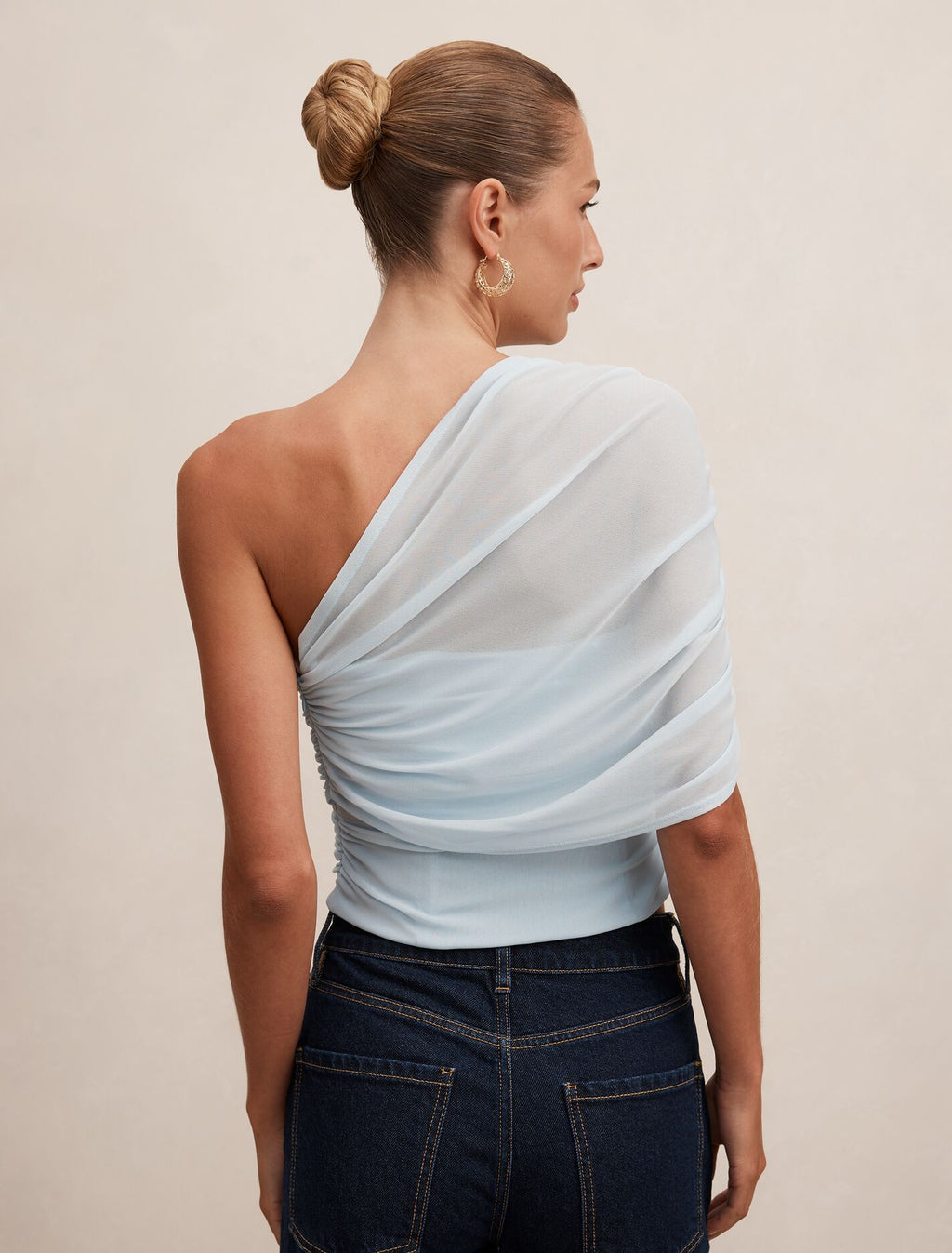 Samara Drape Mesh Corset Top
