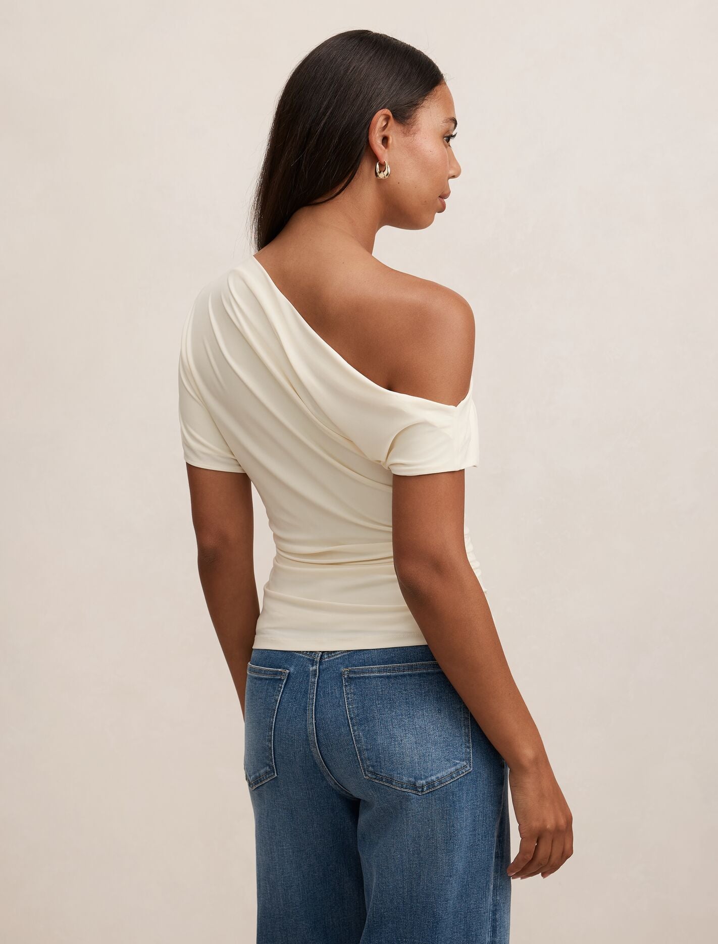 Maia Asymmetric One Shoulder Top
