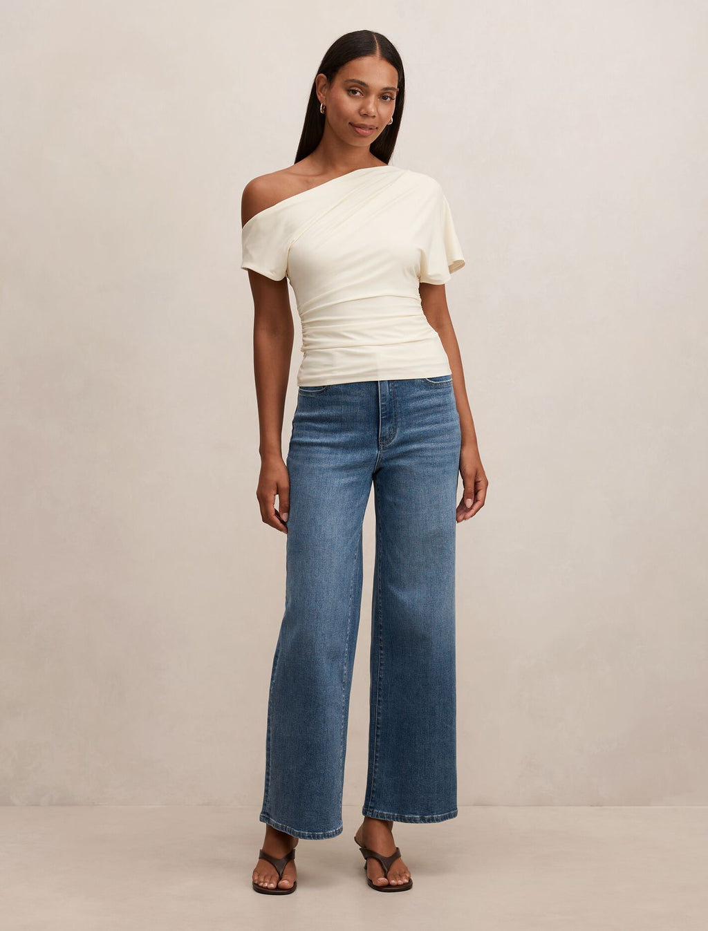 Maia Asymmetric One Shoulder Top