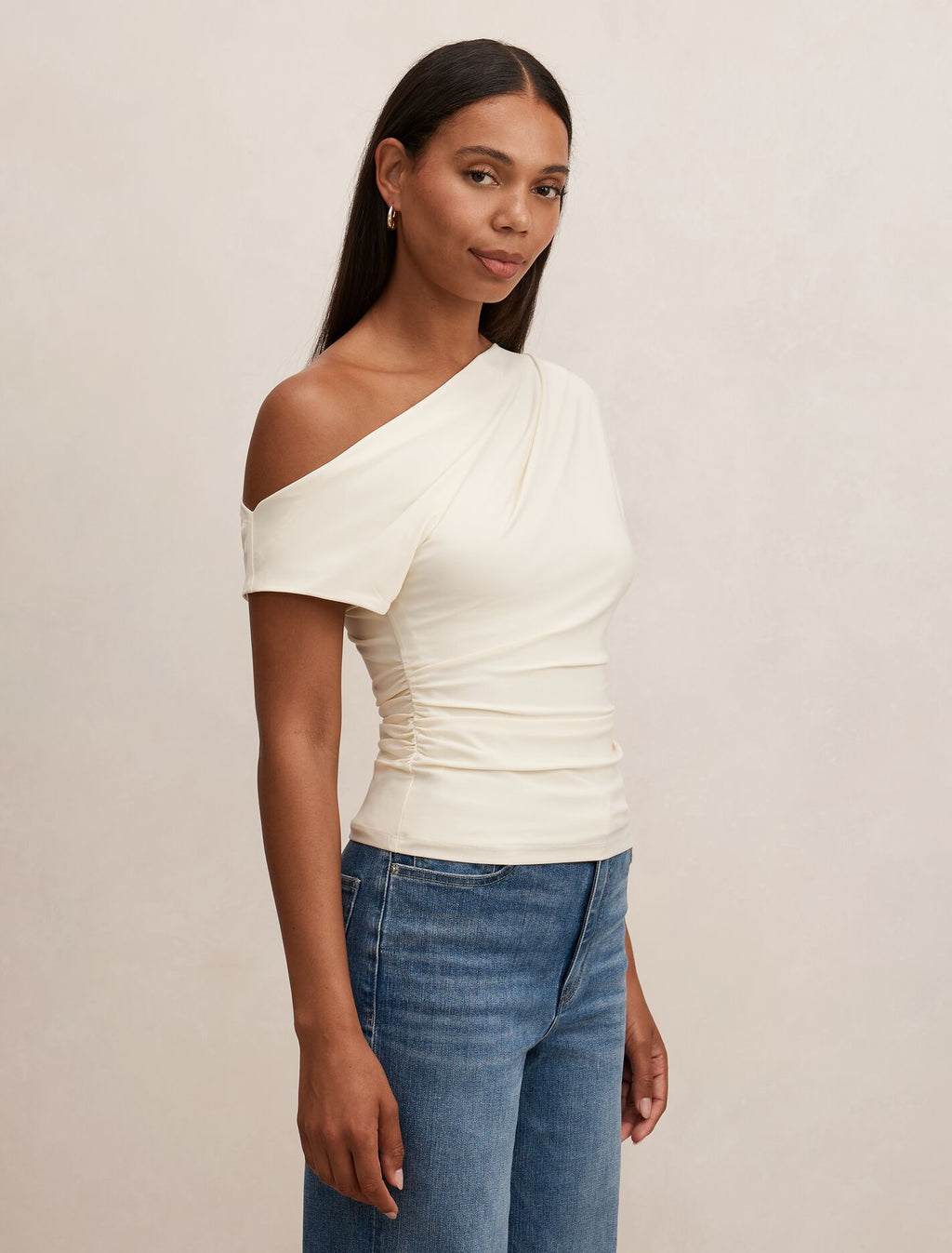 Maia Asymmetric One Shoulder Top