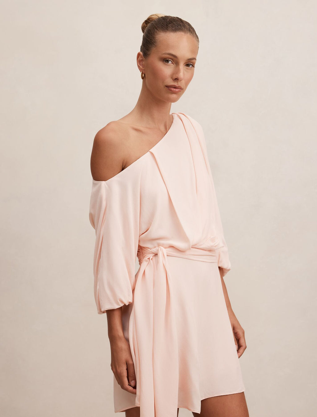 Sammy Tipped Draped Mini Dress