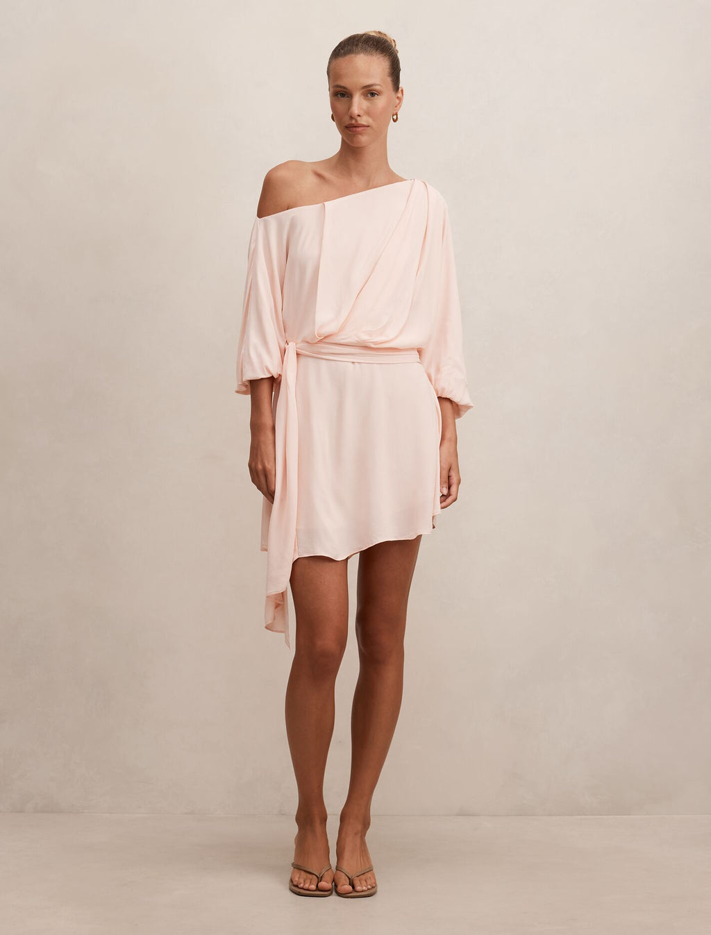 Sammy Tipped Draped Mini Dress