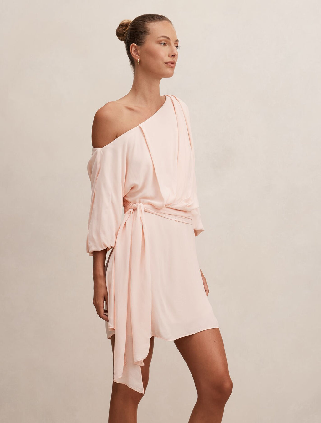 Sammy Tipped Draped Mini Dress