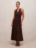 Zoey Halter Tie Midi