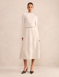Monique Faux Leather A-Line Dress