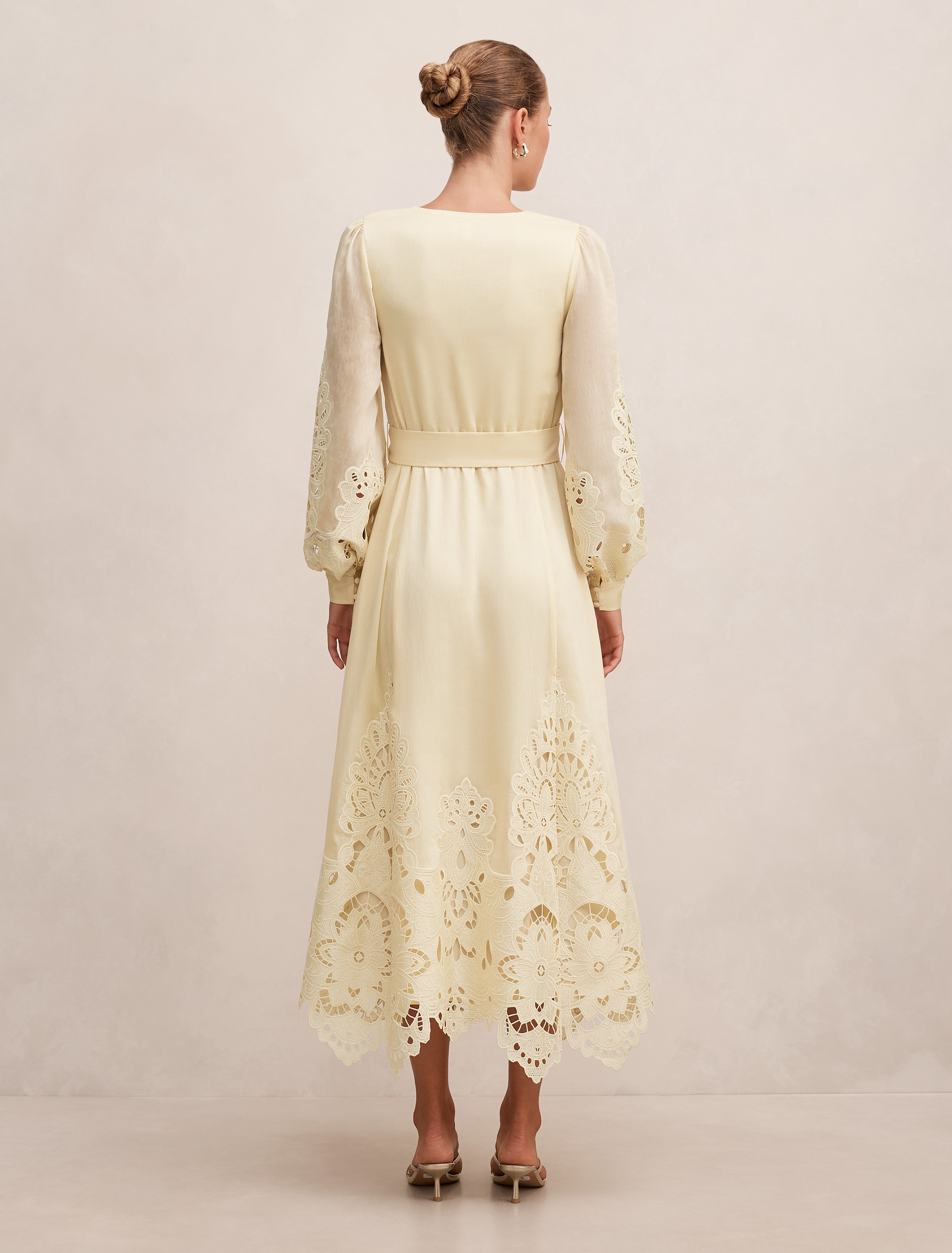 Ashlee Embroidered Long Sleeve Maxi