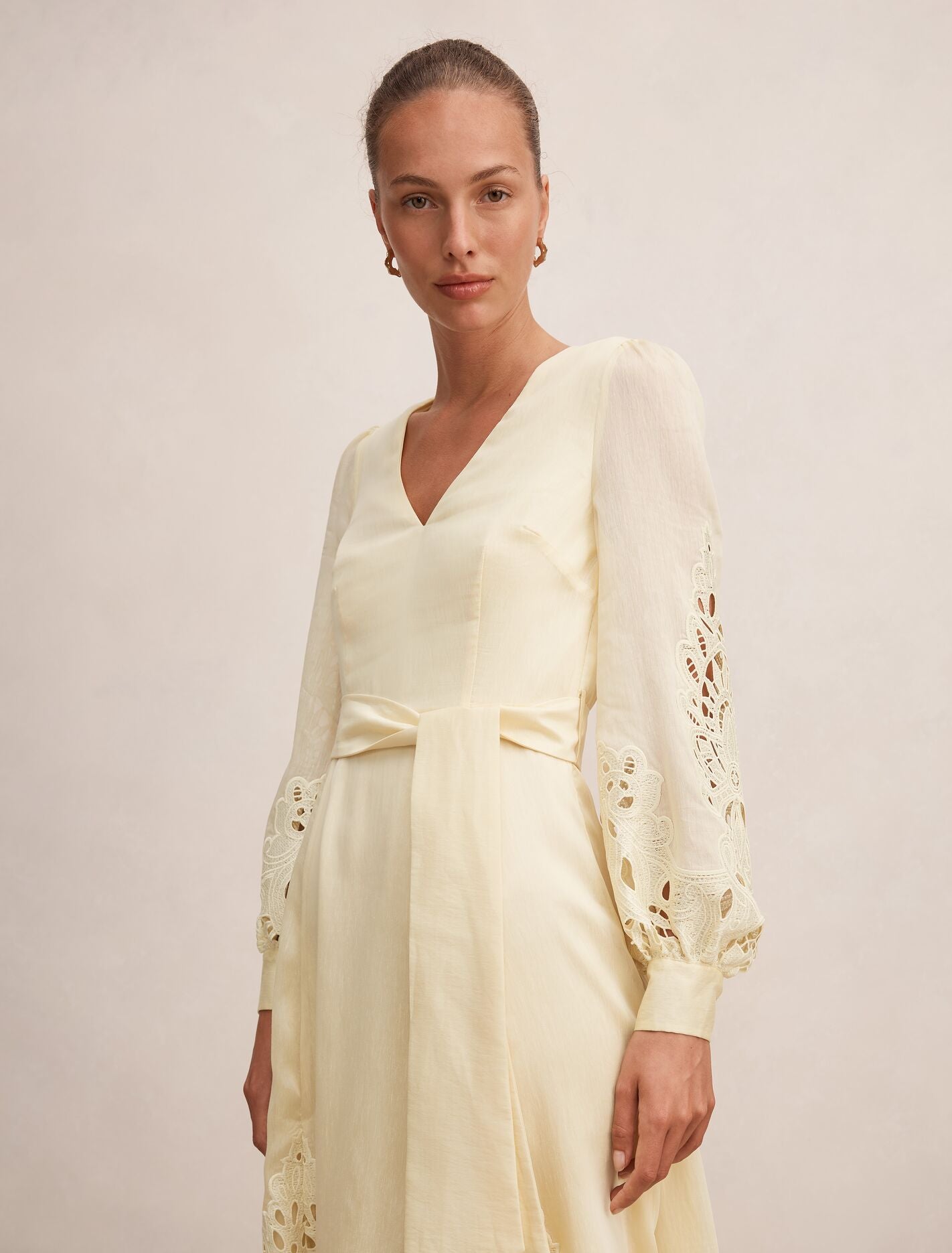Ashlee Embroidered Long Sleeve Maxi